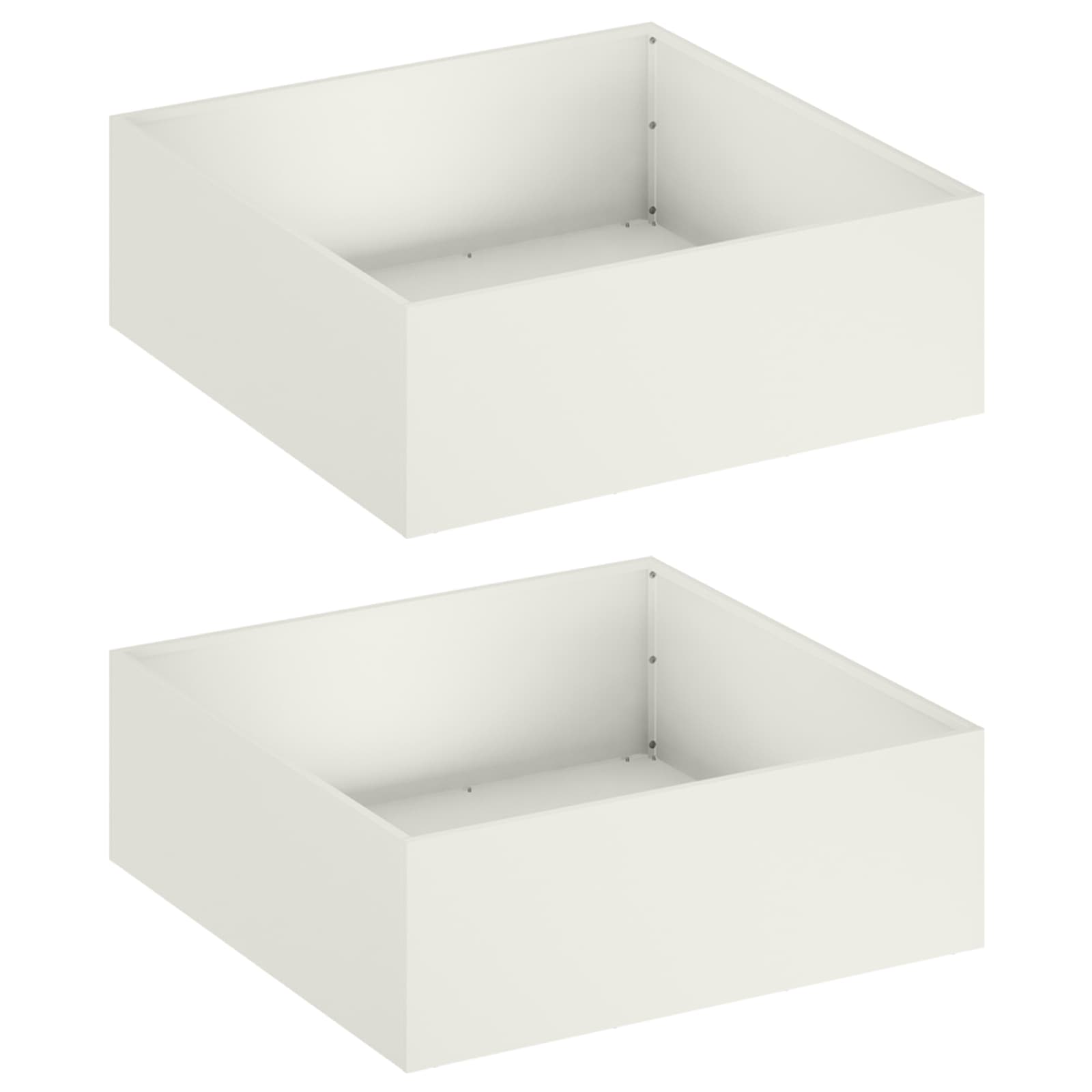Vaso da giardino 2 pz Bianco 60 x 60 x 20 cm