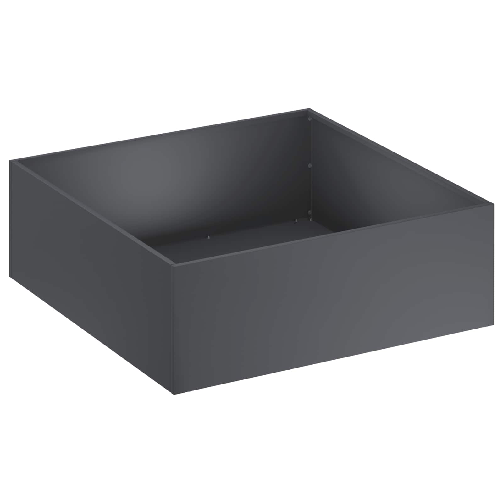 Vaso da giardino Antracite 60 x 60 x 20 cm