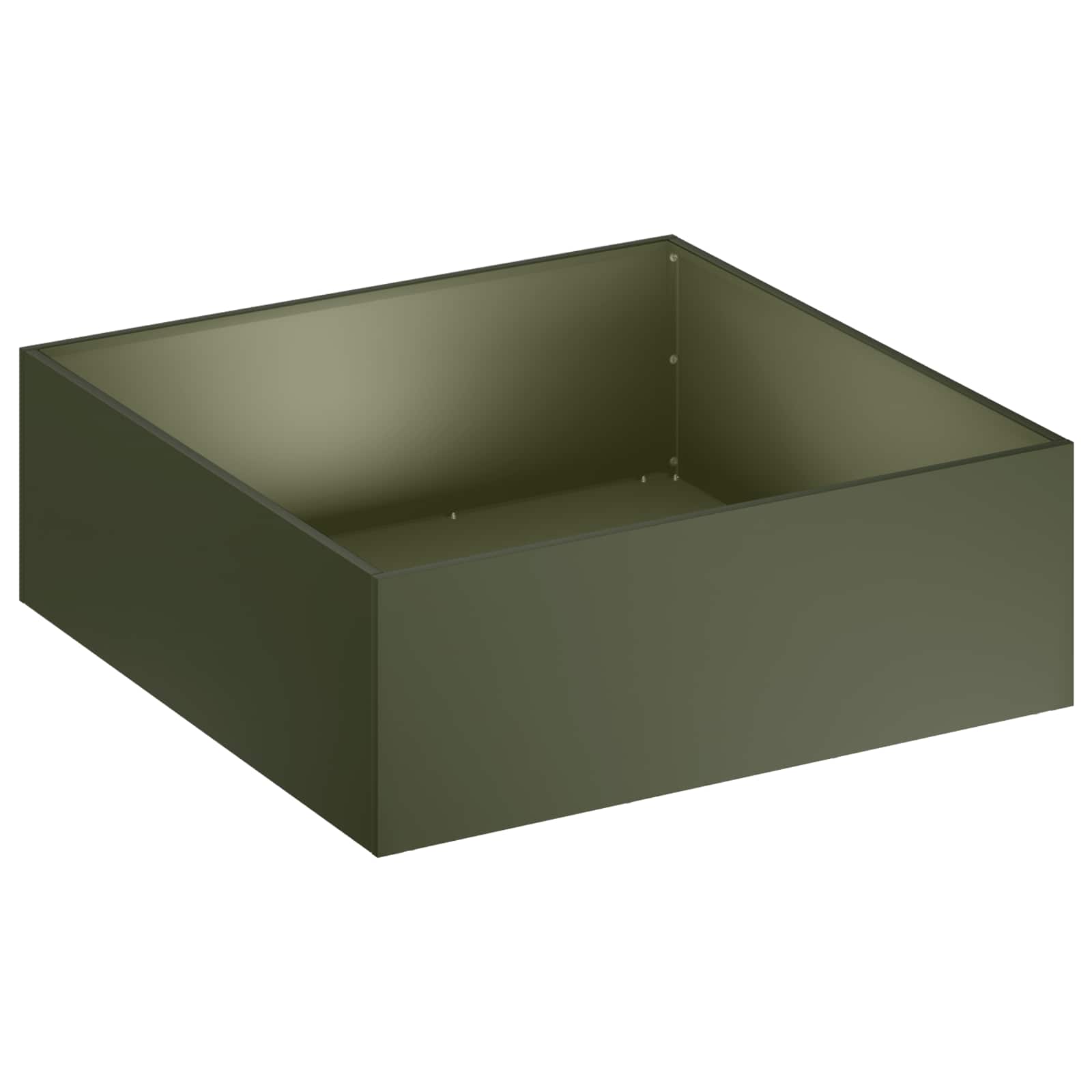 Vaso da giardino 2 pz Verde Oliva 60 x 60 x 20 cm