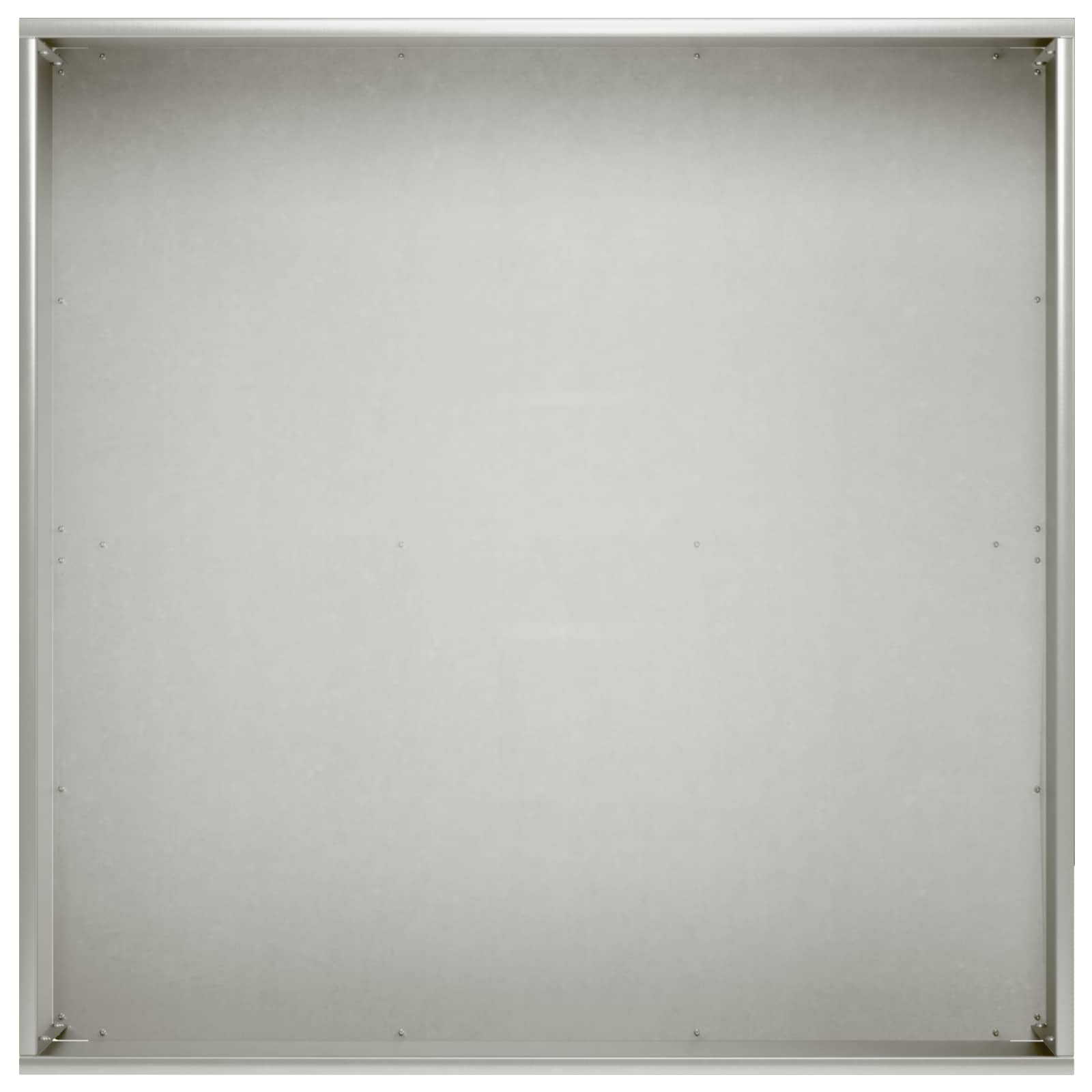 Vaso da giardino 2 pz Argento 60 x 60 x 20 cm Acciaio Inox