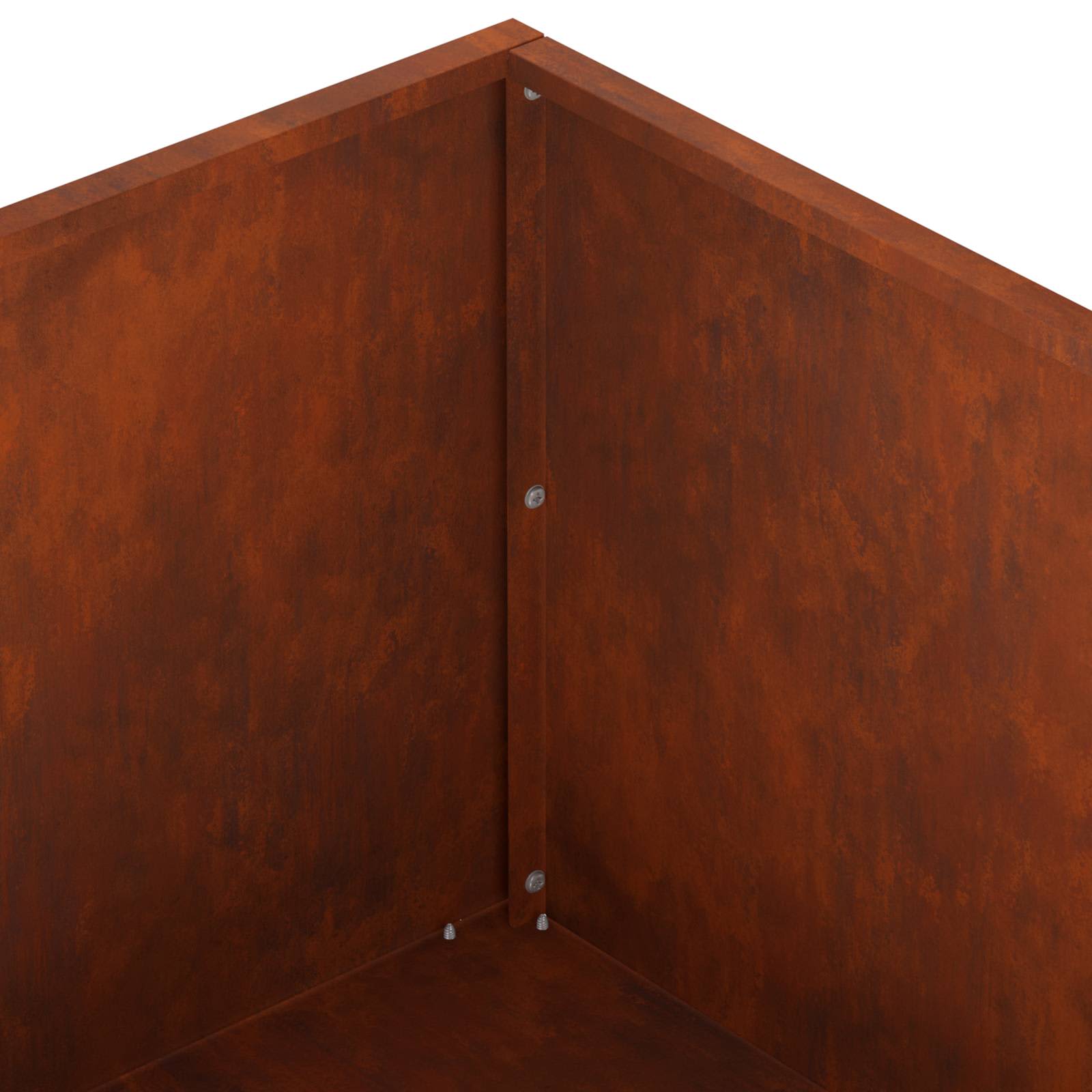Vaso da giardino Ruggine 60 x 60 x 20 cm Acciaio Corten