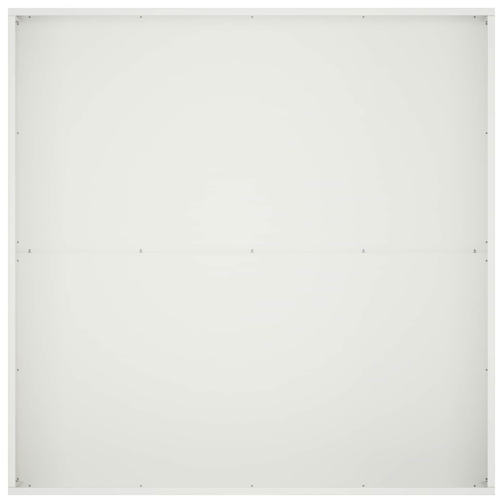 Vaso da giardino 2 pz Bianco 80 x 80 x 20 cm