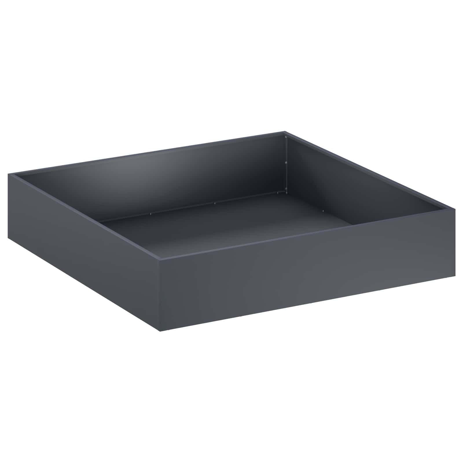 Vaso da giardino 2 pz Antracite 80 x 80 x 20 cm