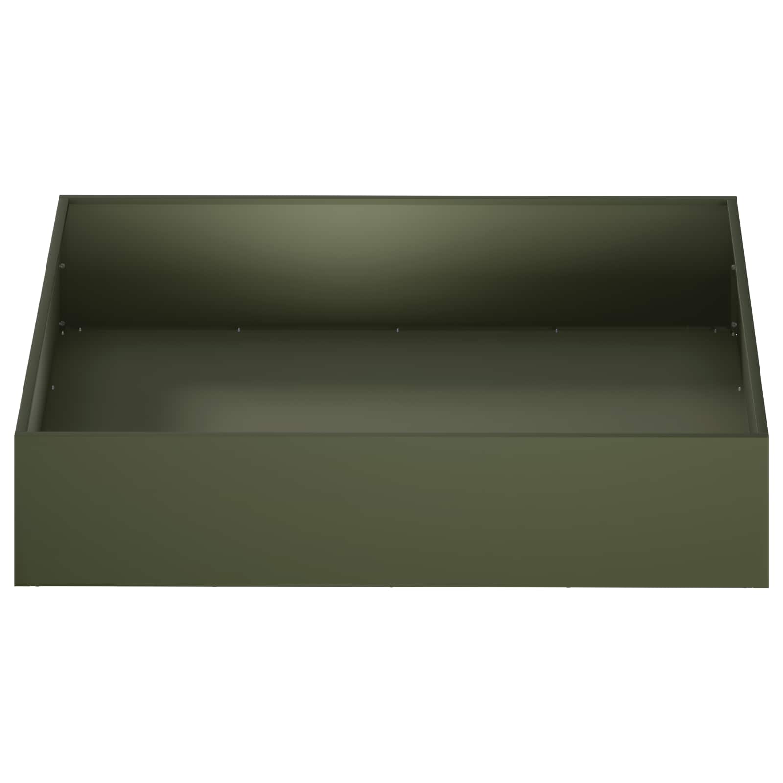 Vaso da giardino 2 pz Verde Oliva 80 x 80 x 20 cm