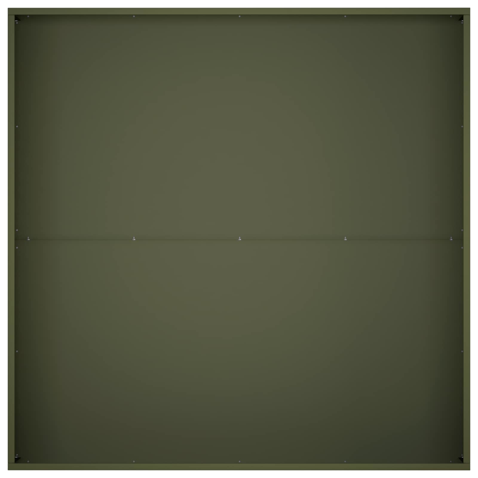 Vaso da giardino 2 pz Verde Oliva 80 x 80 x 20 cm
