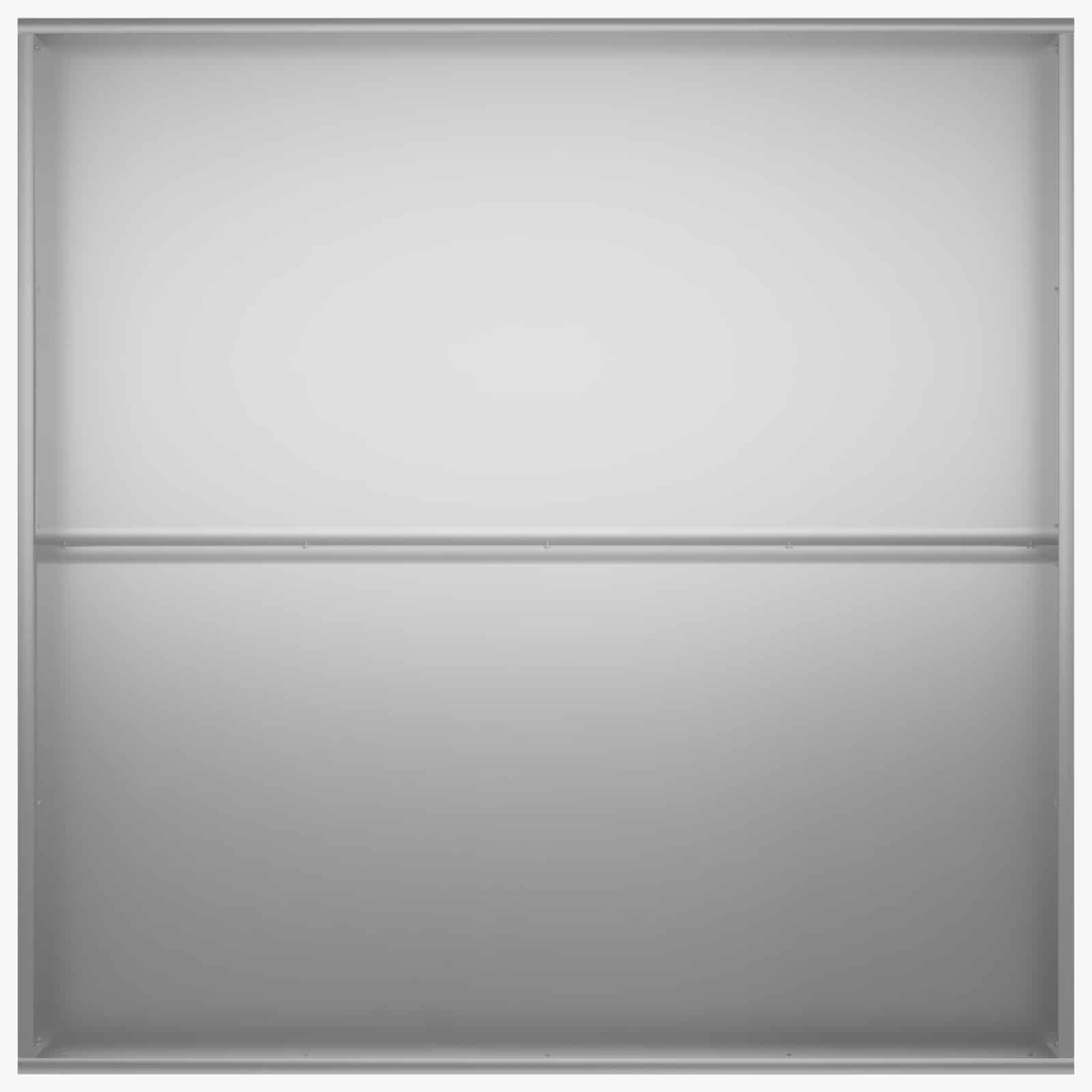 Vaso da giardino Argento 80 x 80 x 20 cm Acciaio zincato