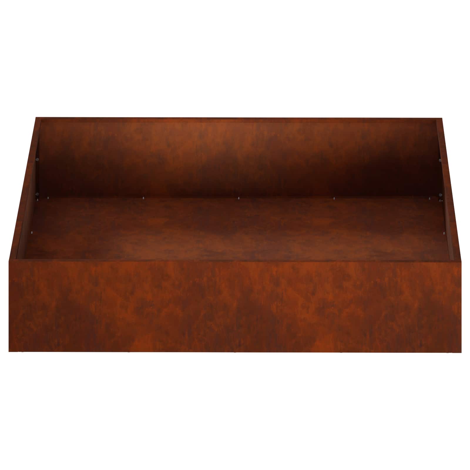 Vaso da giardino Ruggine 80 x 80 x 20 cm Acciaio Corten