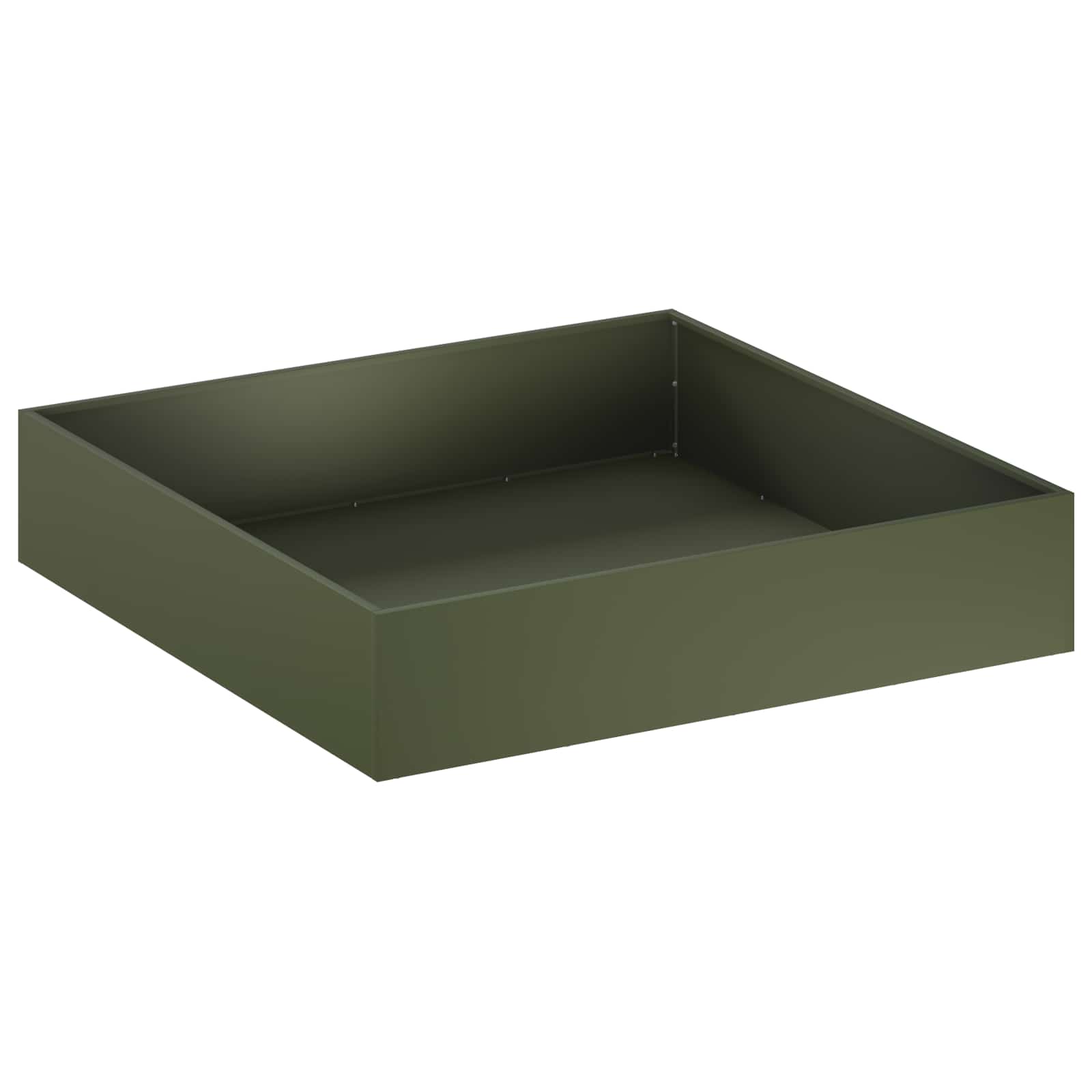 Vaso da giardino Verde Oliva 100 x 100 x 20 cm