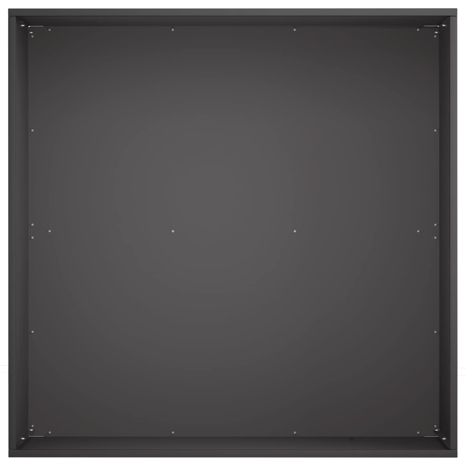 Vaso da giardino Nero 40 x 40 x 30 cm Acciaio laminato a freddo
