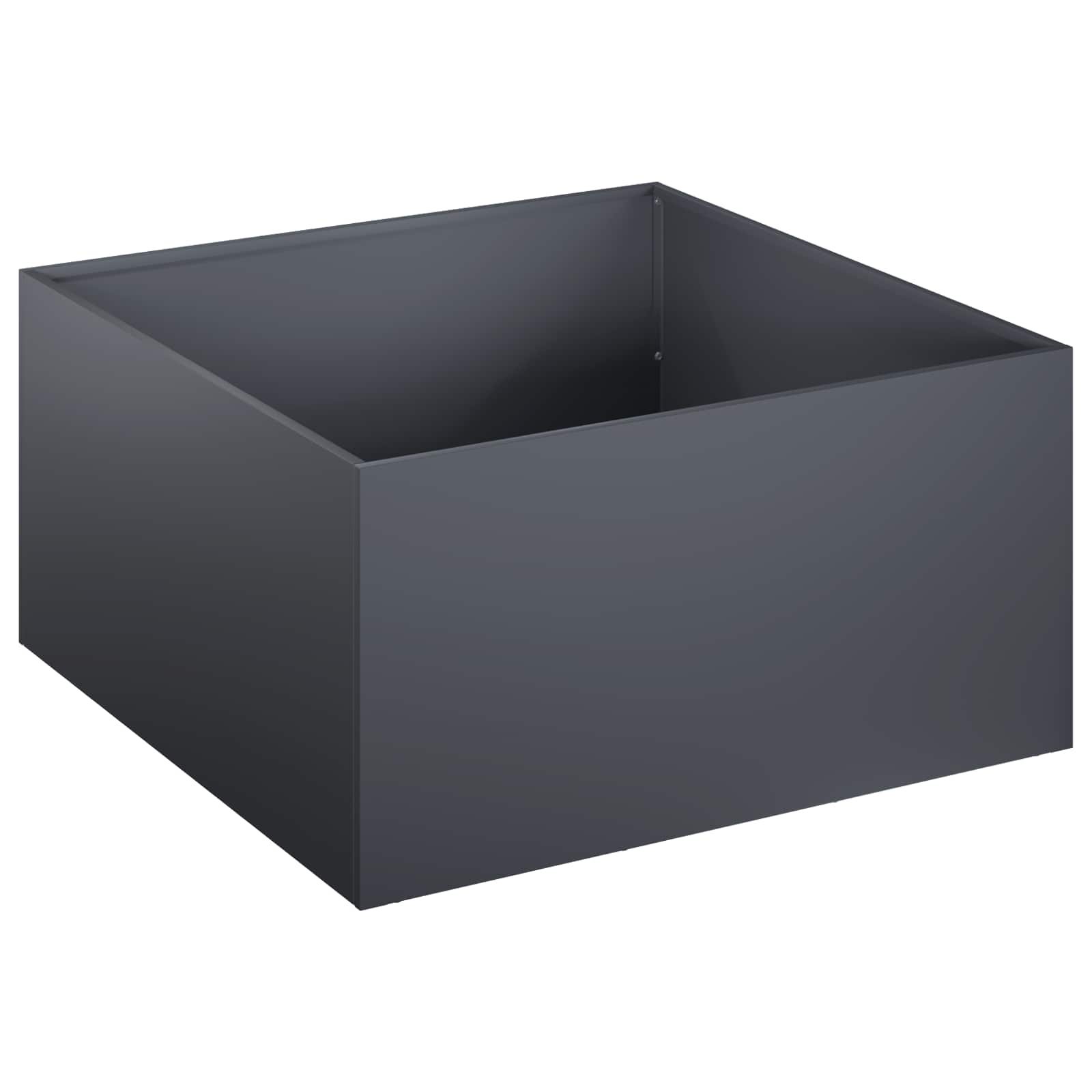 Vaso da giardino 2 pz Antracite 40 x 40 x 30 cm
