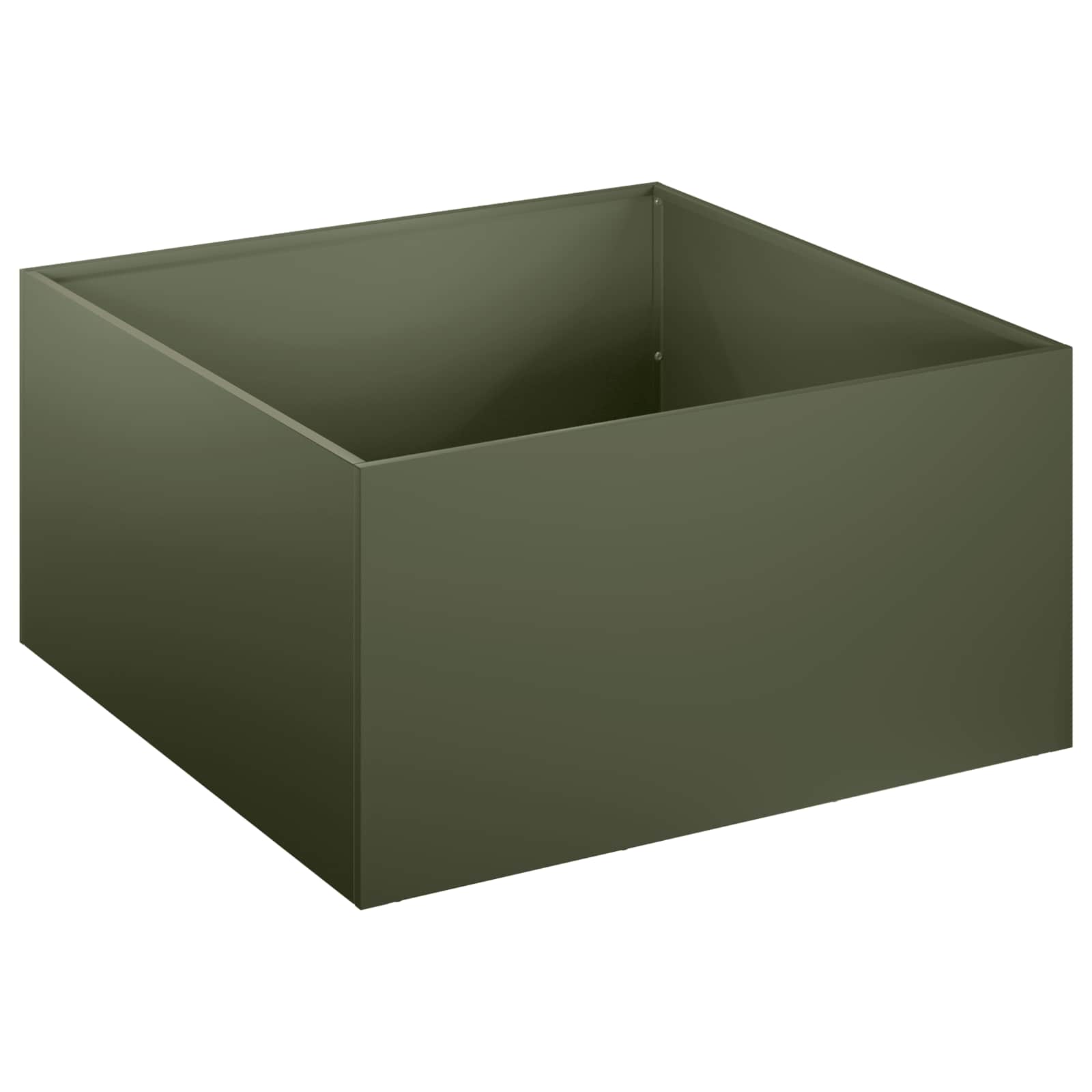 Vaso da giardino 2 pz Verde Oliva 40 x 40 x 30 cm