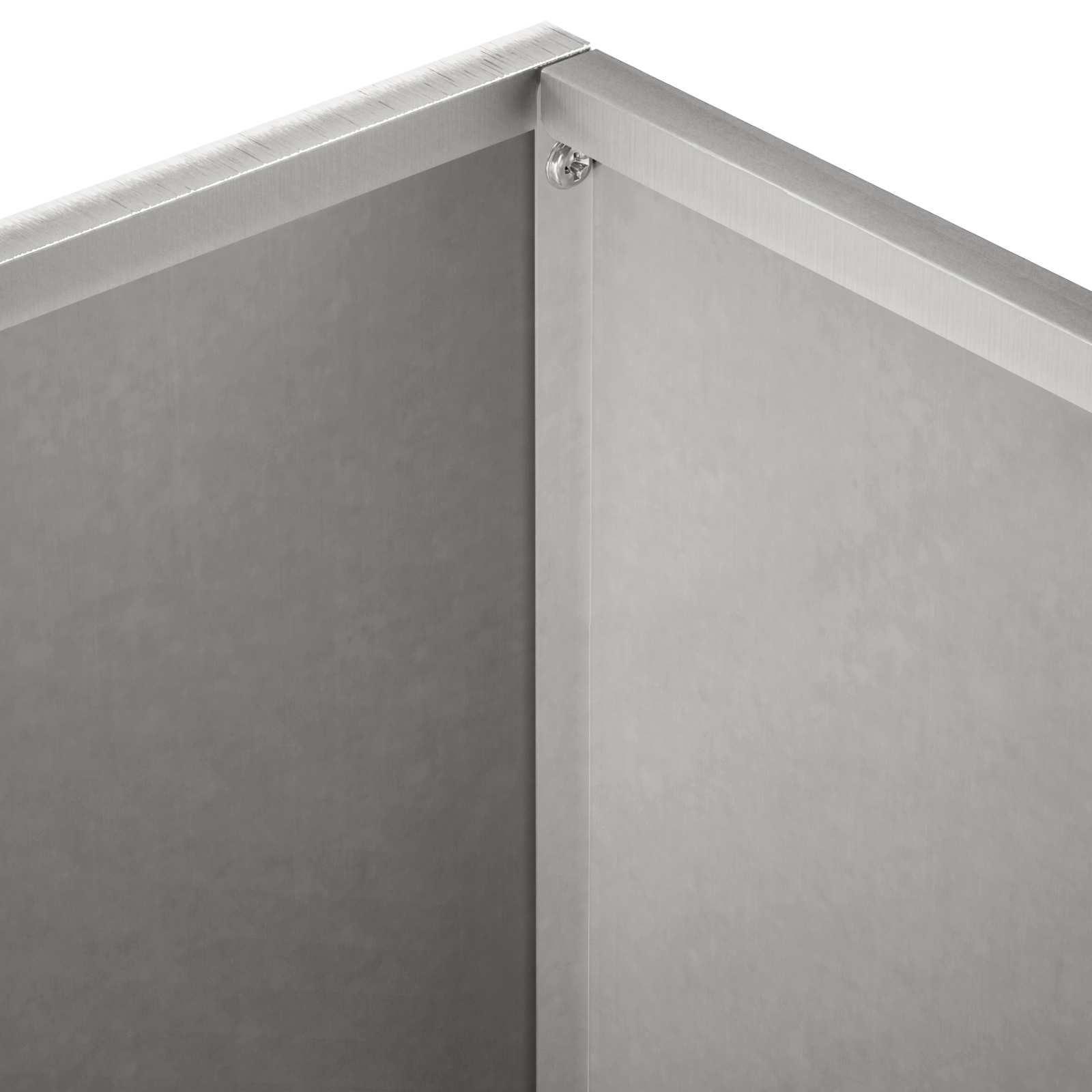Vaso da giardino Argento 60 x 60 x 30 cm Acciaio Inox
