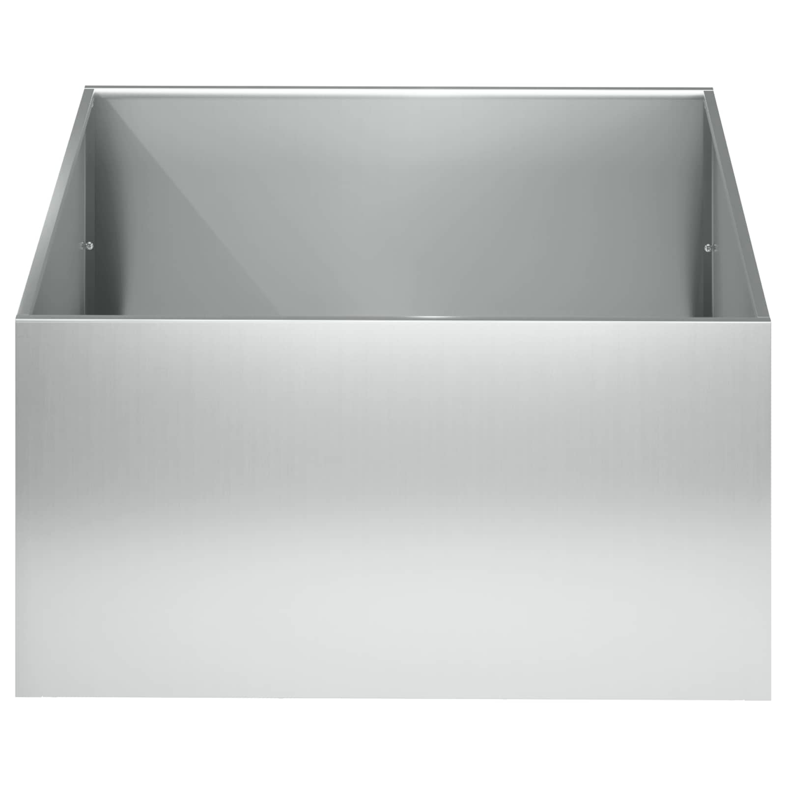 Vaso da giardino Argento 60 x 60 x 30 cm Acciaio zincato