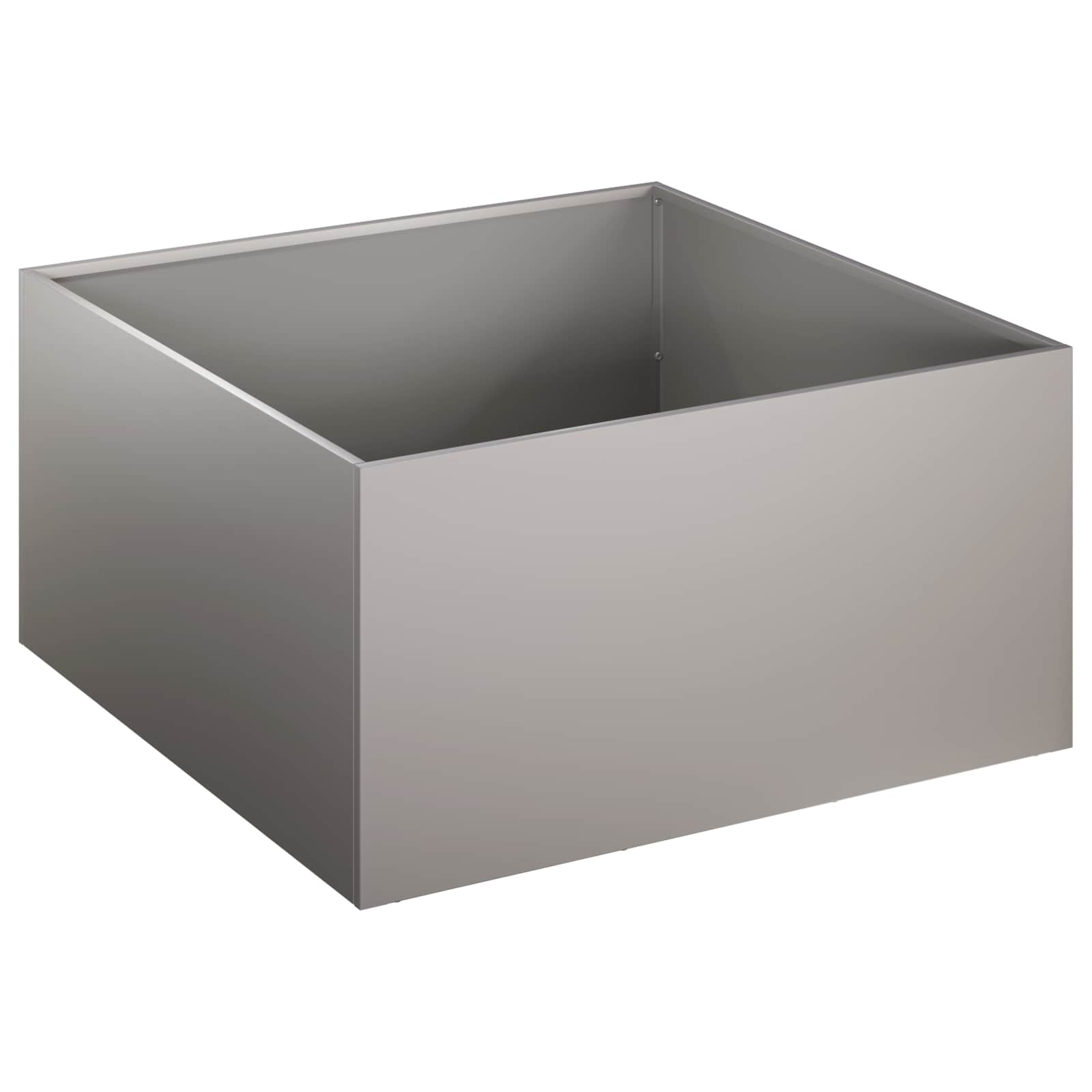 Vaso da giardino 2 pz Ruggine 60 x 60 x 30 cm Acciaio Corten