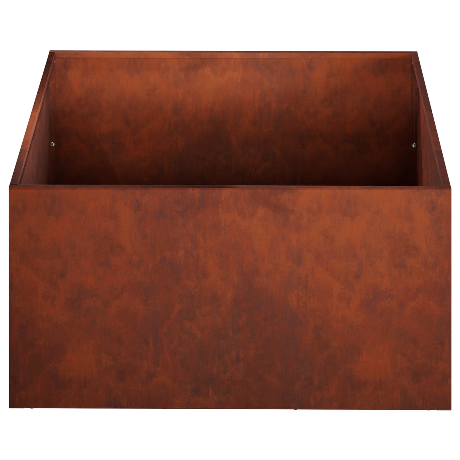 Vaso da giardino 2 pz Ruggine 60 x 60 x 30 cm Acciaio Corten