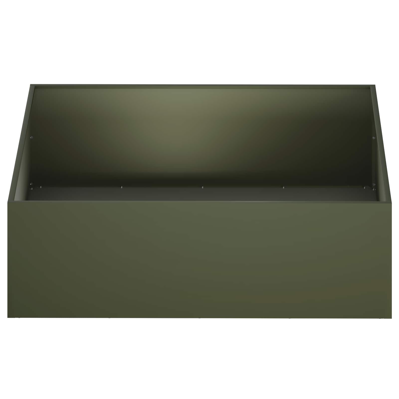 Vaso da giardino Verde Oliva 80 x 80 x 30 cm