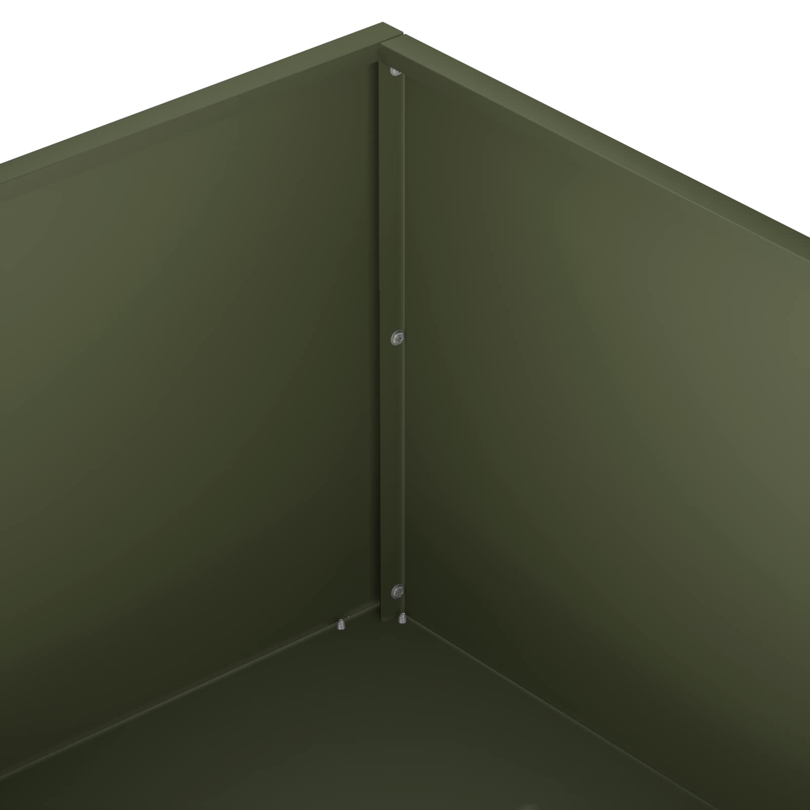 Vaso da giardino Verde Oliva 80 x 80 x 30 cm