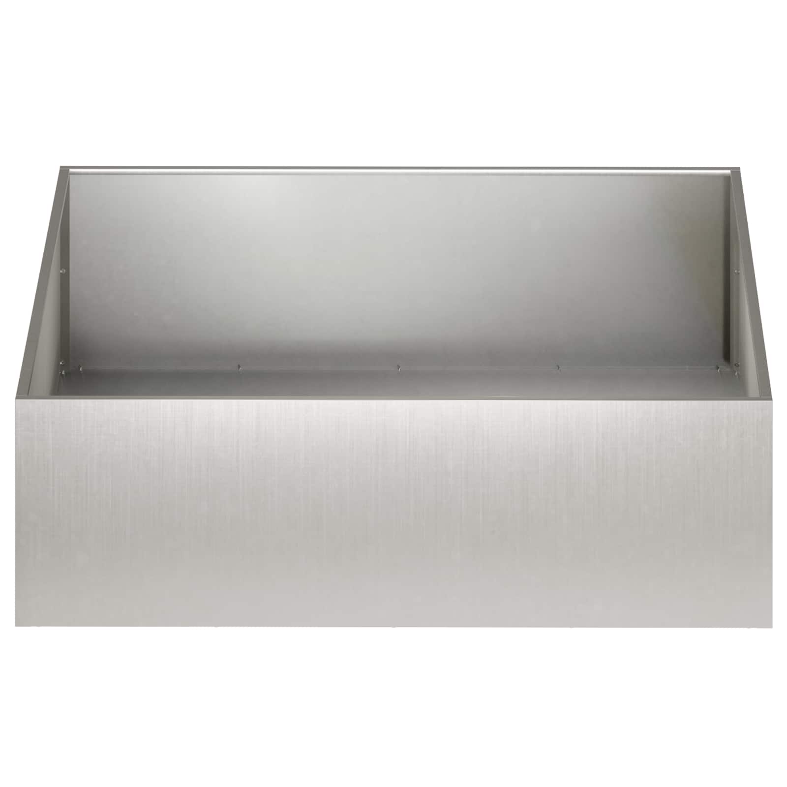 Vaso da giardino Argento 80 x 80 x 30 cm Acciaio Inox
