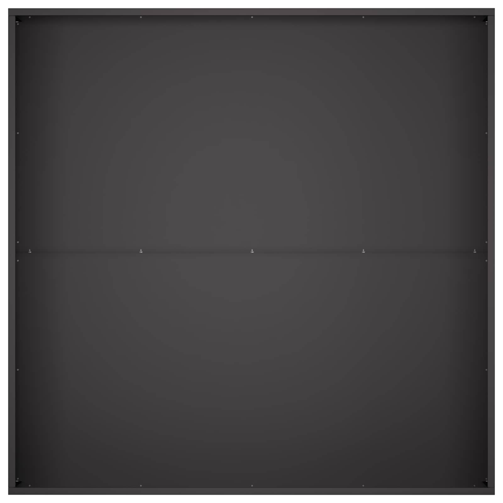 Vaso da giardino 2 pz Nero 100 x 100 x 30 cm