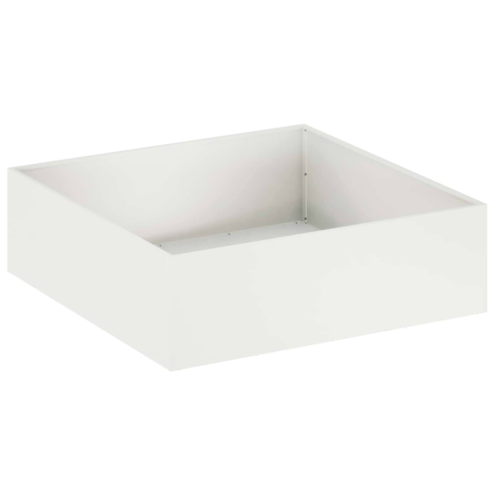 Vaso da giardino 2 pz Bianco 100 x 100 x 30 cm