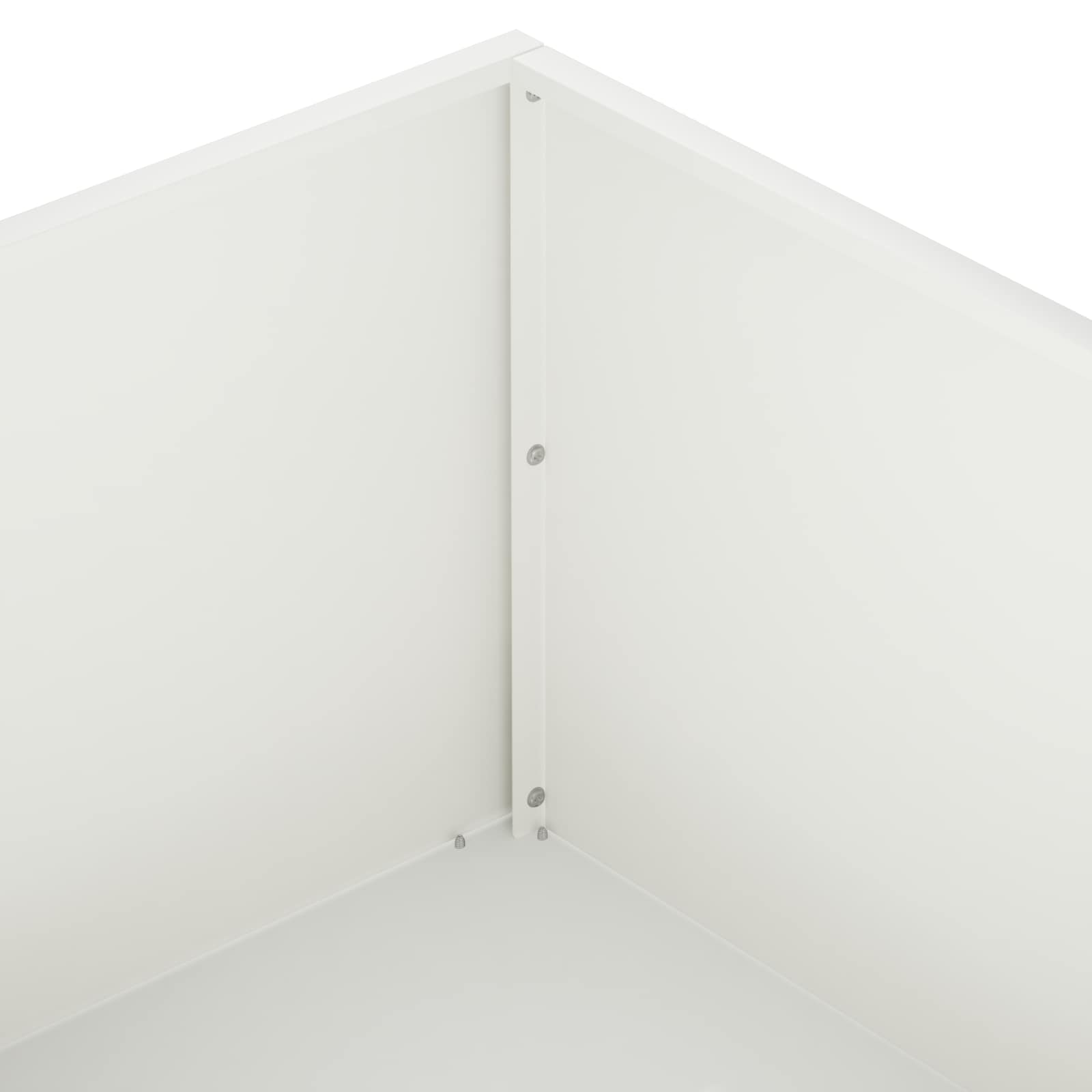 Vaso da giardino 2 pz Bianco 100 x 100 x 30 cm