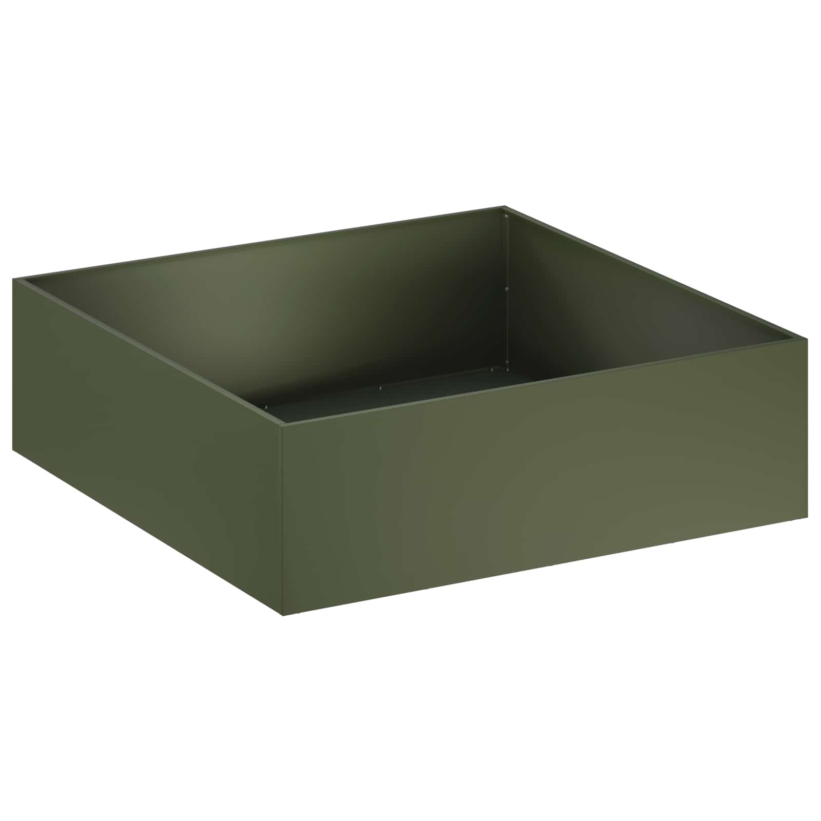 Vaso da giardino 2 pz Verde Oliva 100 x 100 x 30 cm