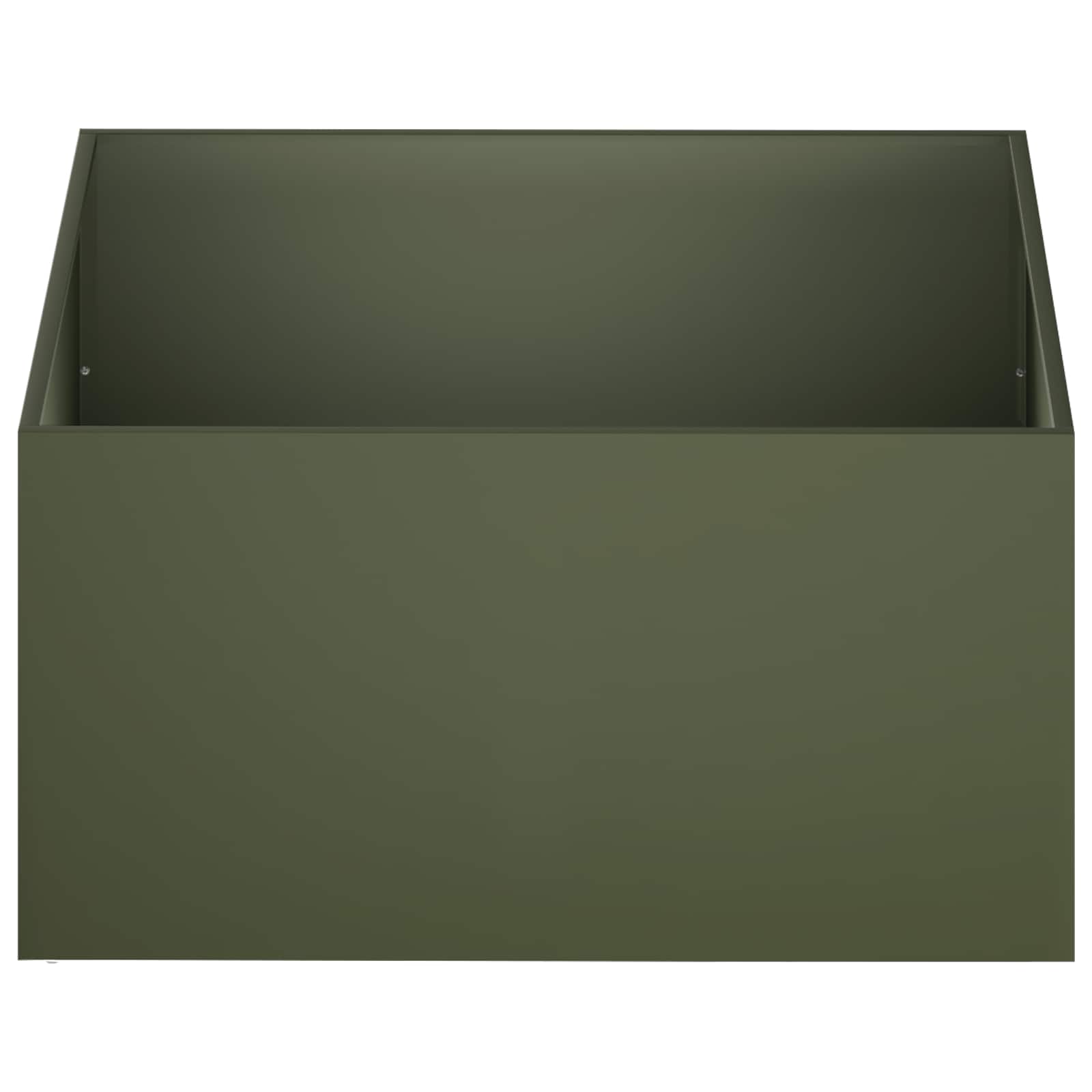 Vaso da giardino Verde Oliva 60 x 60 x 40 cm