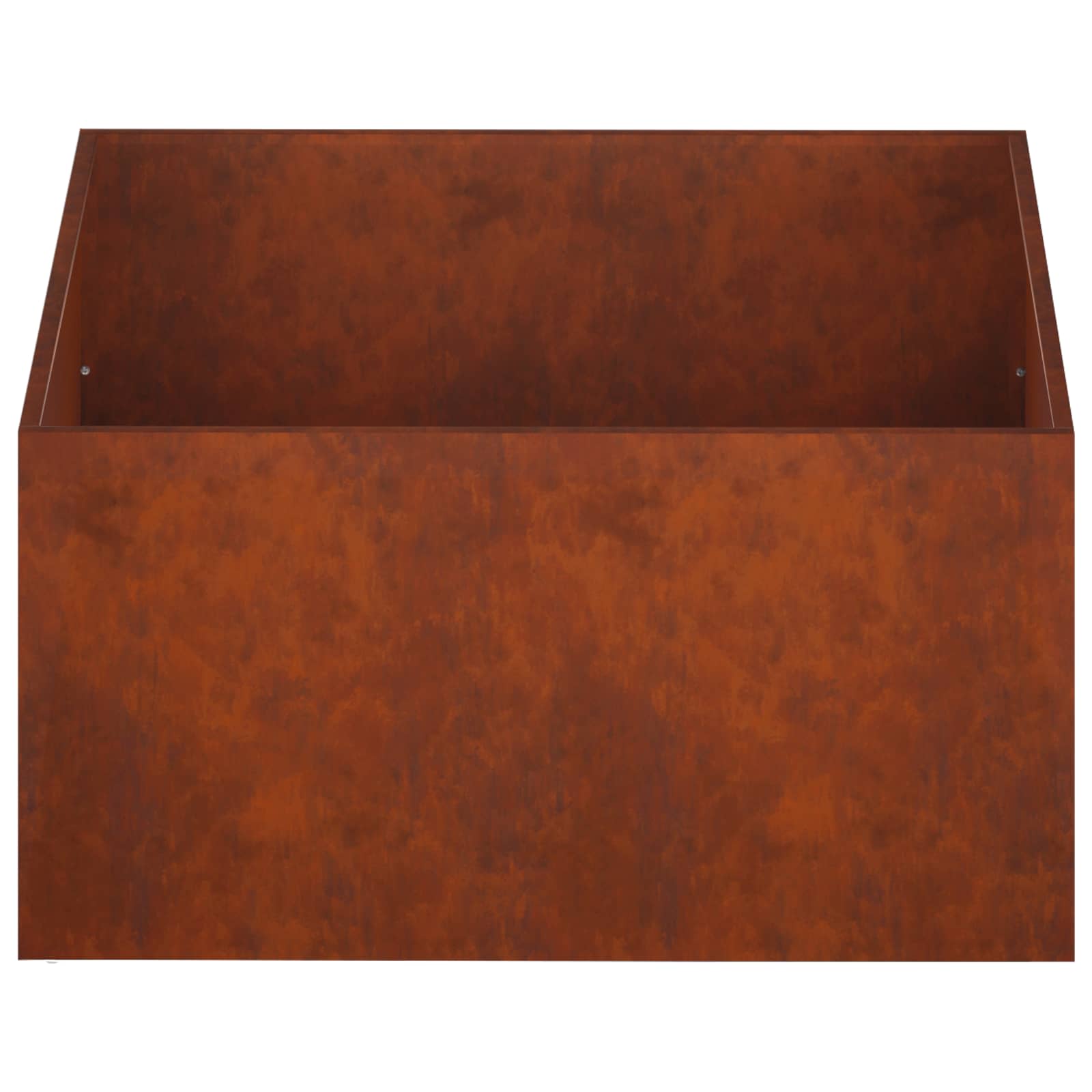 Vaso da giardino 2 pz Ruggine 60 x 60 x 40 cm Acciaio Corten