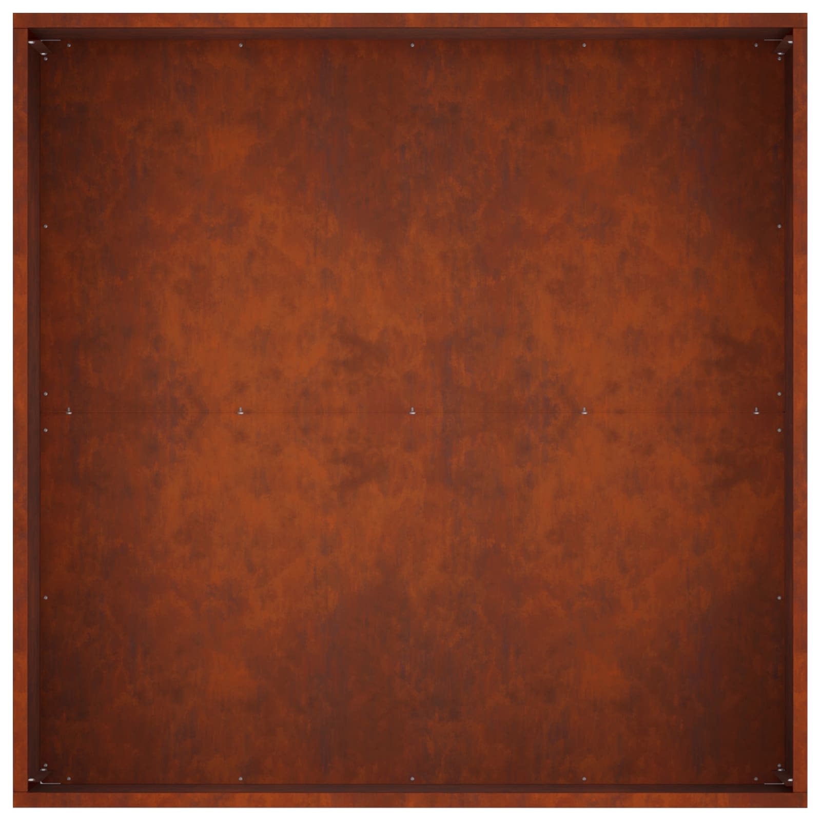 Vaso da giardino 2 pz Ruggine 60 x 60 x 40 cm Acciaio Corten