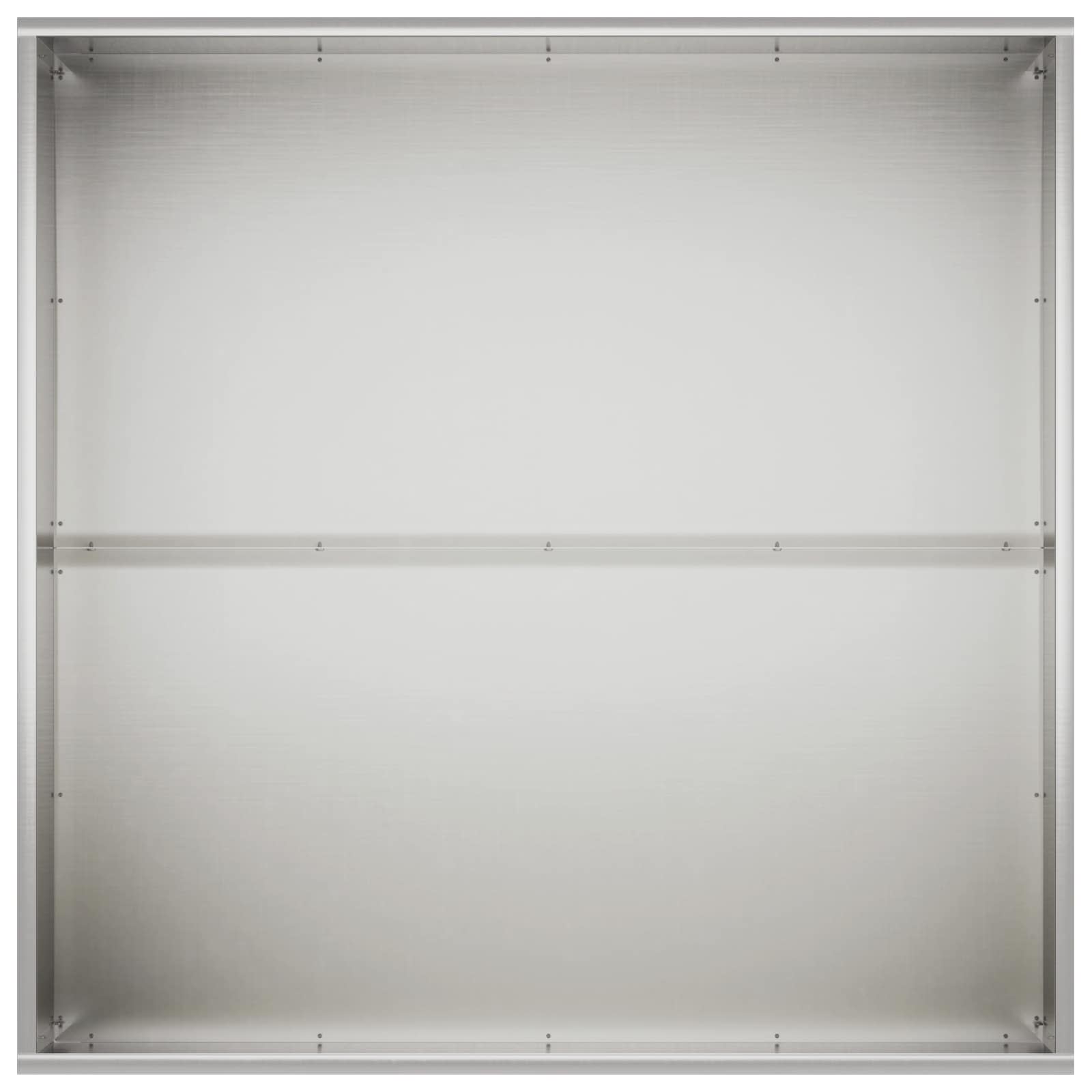Vaso da giardino 2 pz Argento 80 x 80 x 40 cm Acciaio Inox
