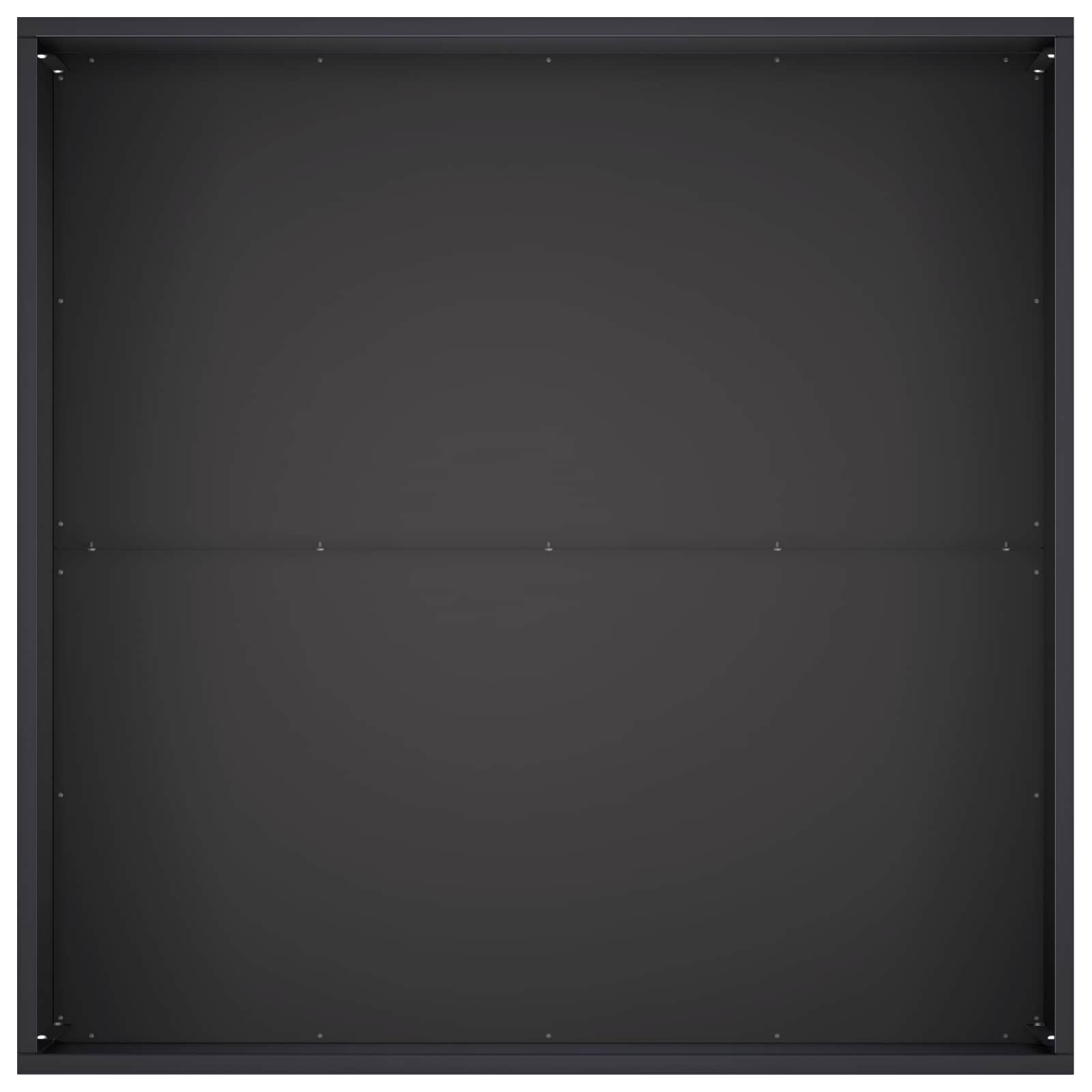 Vaso da giardino 2 pz Nero 100 x 100 x 40 cm