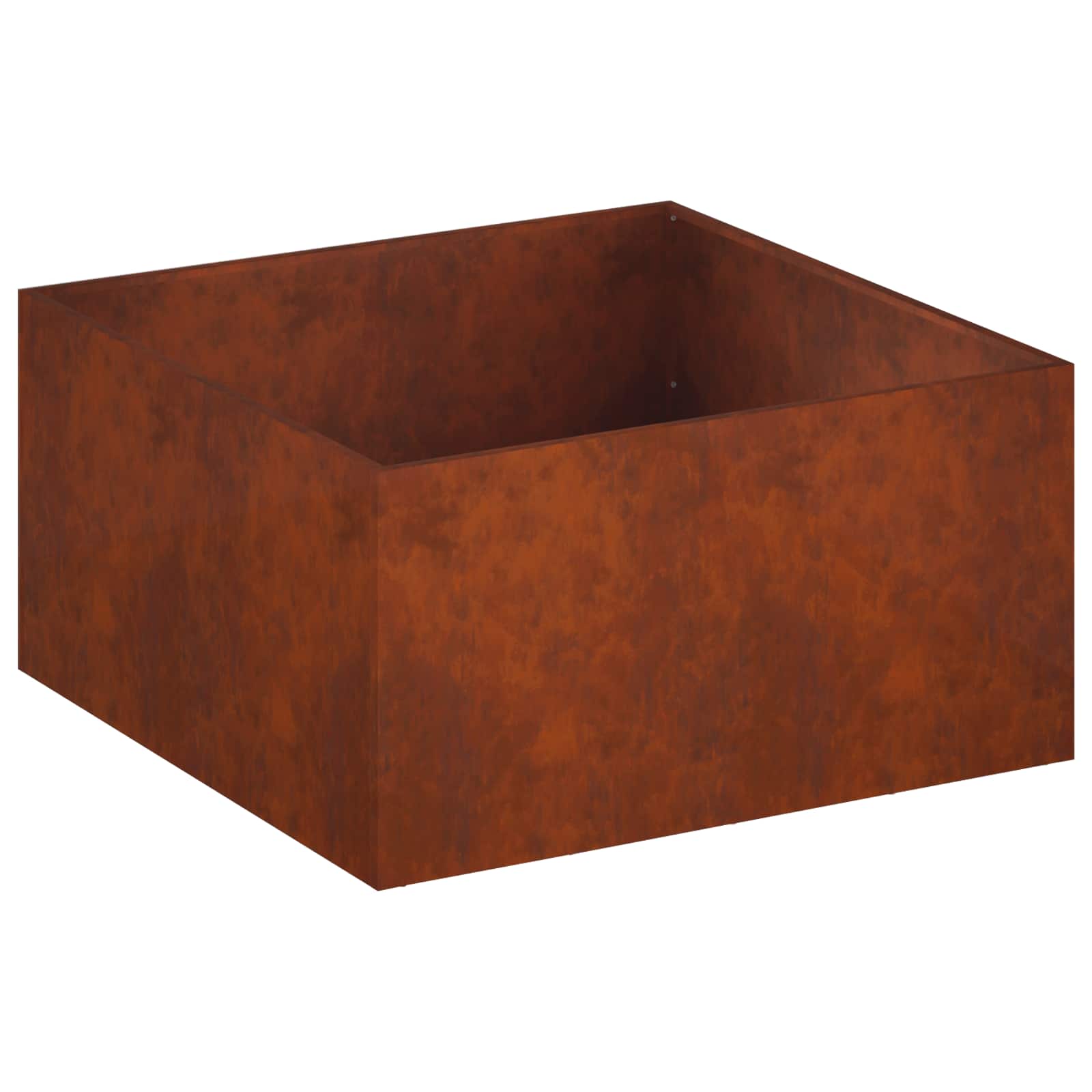 Vaso da giardino 2 pz Ruggine 100 x 100 x 40 cm Acciaio Corten