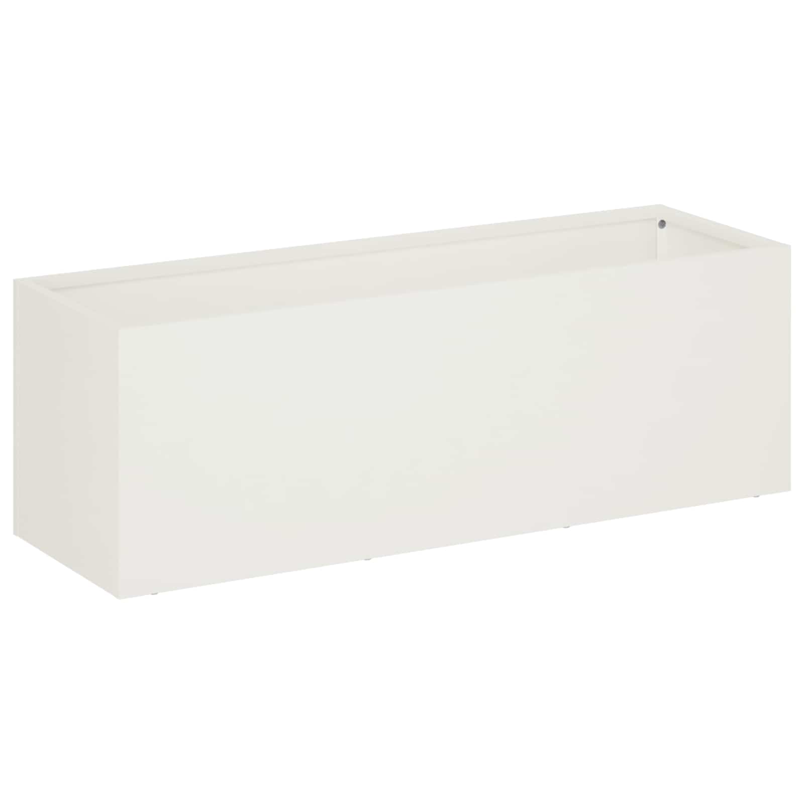 Vaso da giardino 2 pz Bianco 40 x 20 x 20 cm