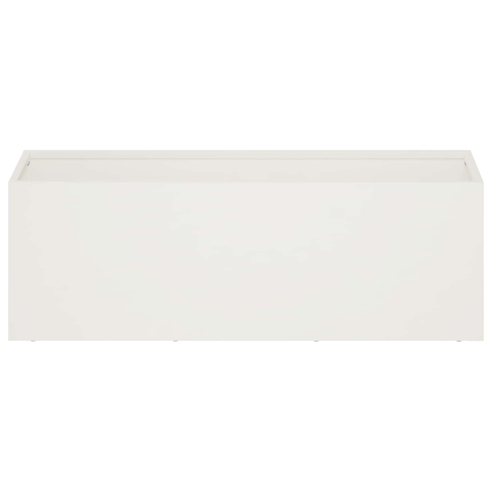 Vaso da giardino 2 pz Bianco 40 x 20 x 20 cm