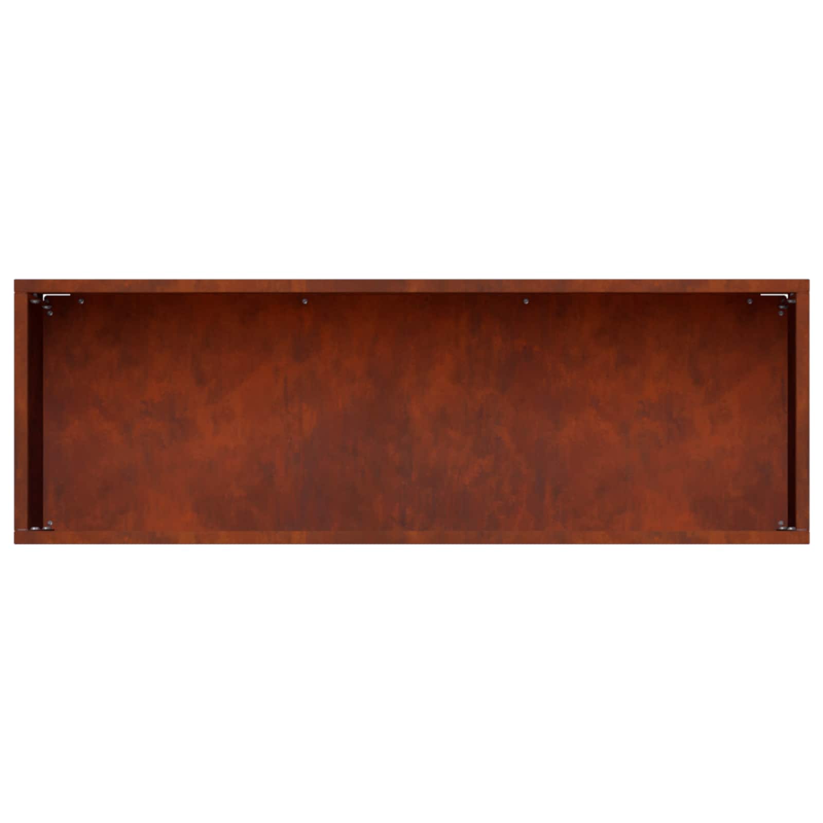 Vaso da giardino Ruggine 40 x 20 x 20 cm Acciaio Corten