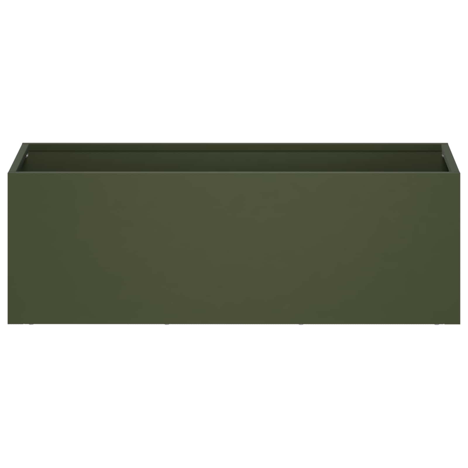Vaso da giardino Verde Oliva 60 x 20 x 20 cm