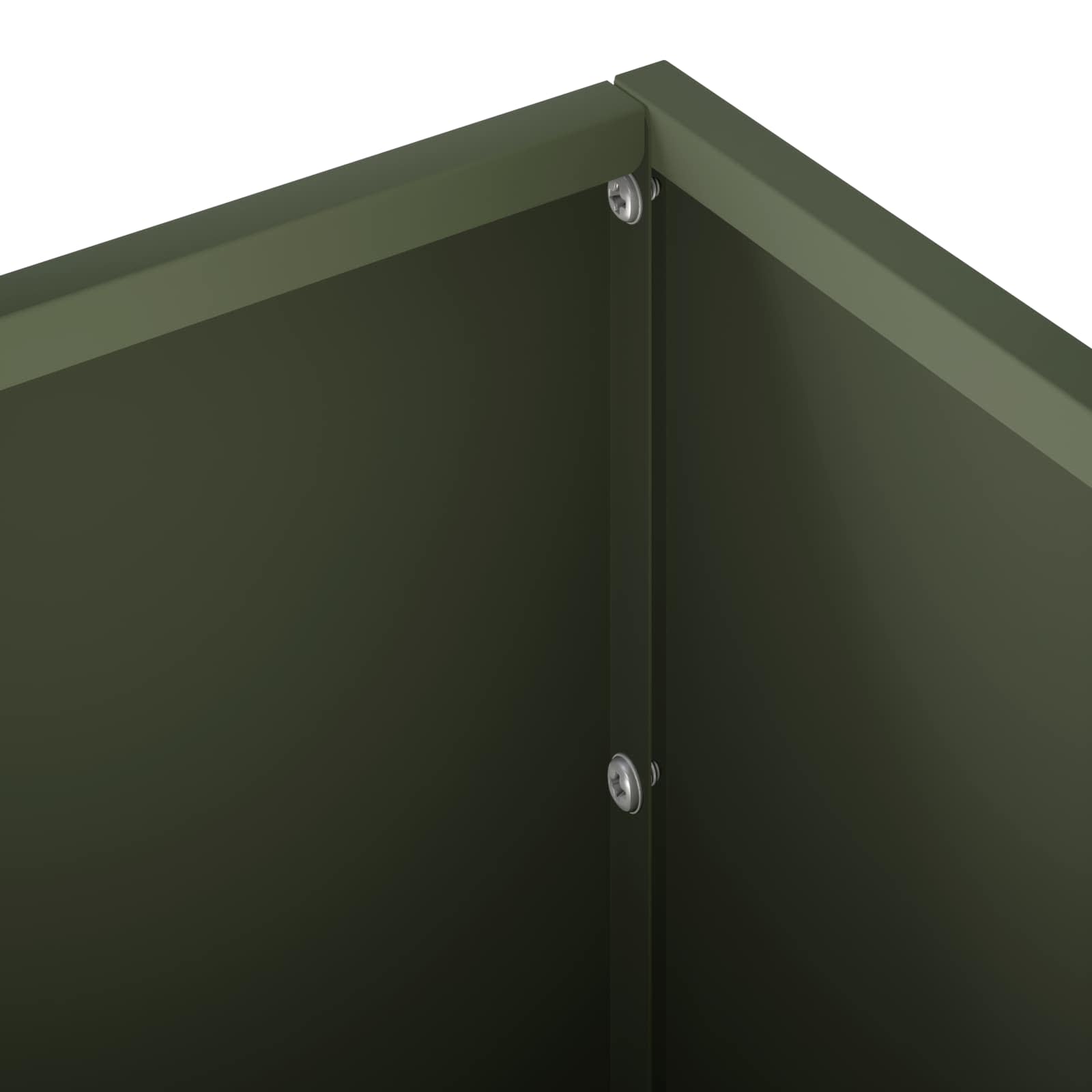 Vaso da giardino Verde Oliva 60 x 20 x 20 cm
