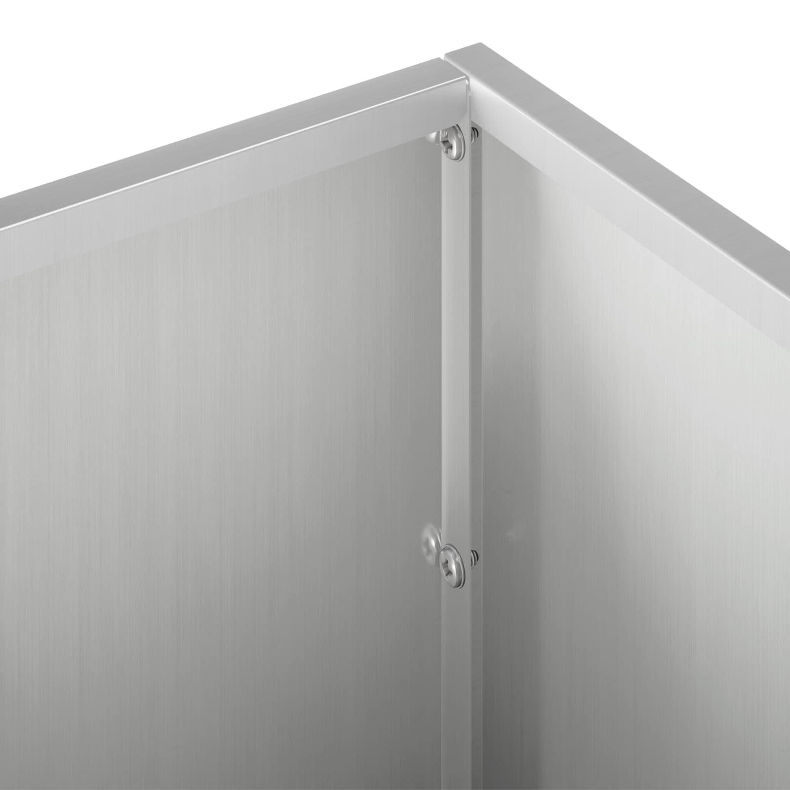 Vaso da giardino 2 pz Argento 60 x 20 x 20 cm Acciaio zincato