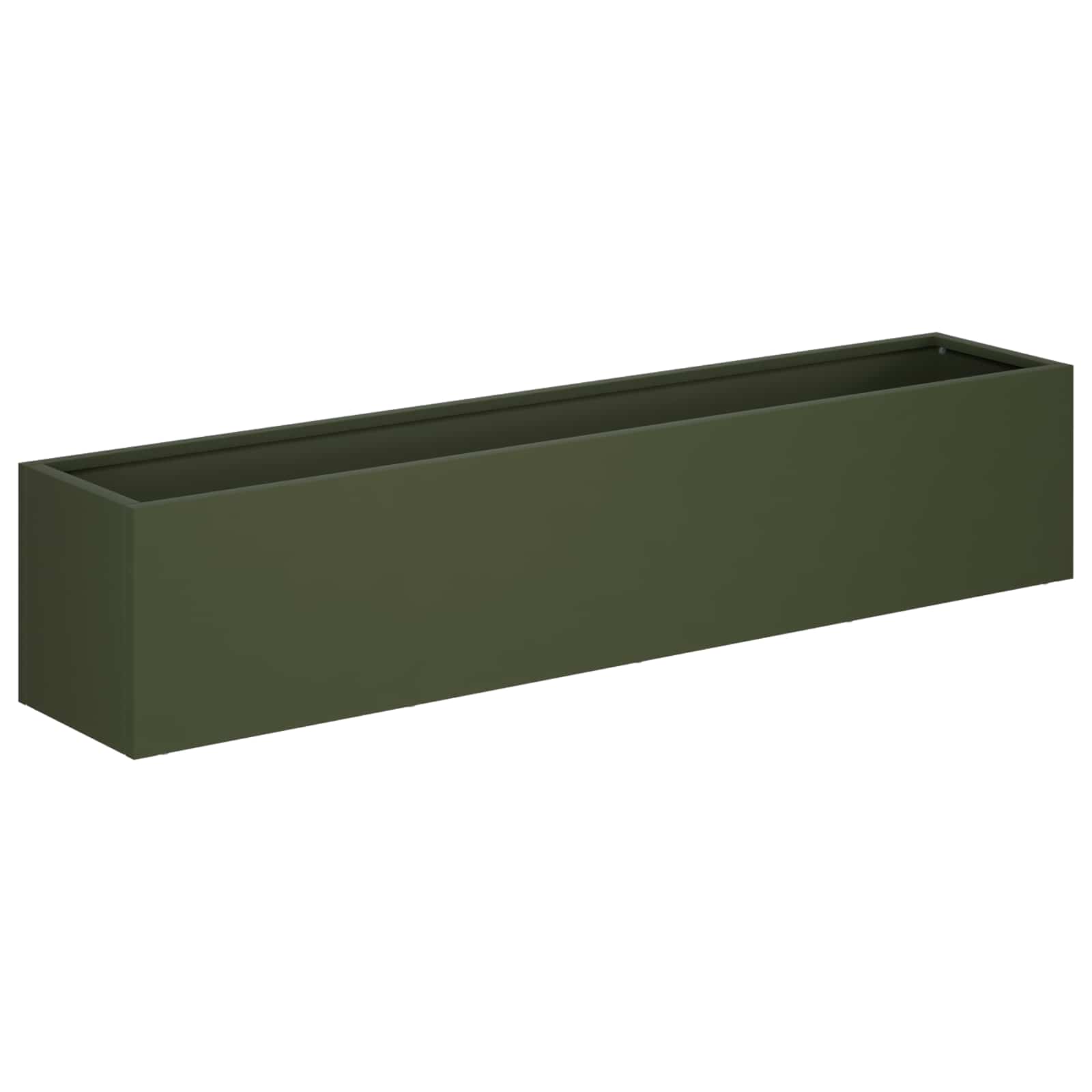 Vaso da giardino Verde Oliva 80 x 20 x 20 cm