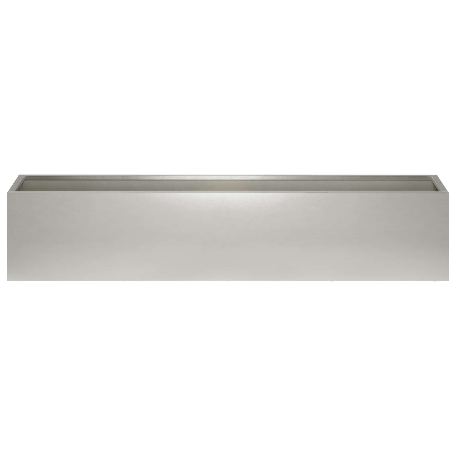 Vaso da giardino Argento 80 x 20 x 20 cm Acciaio Inox