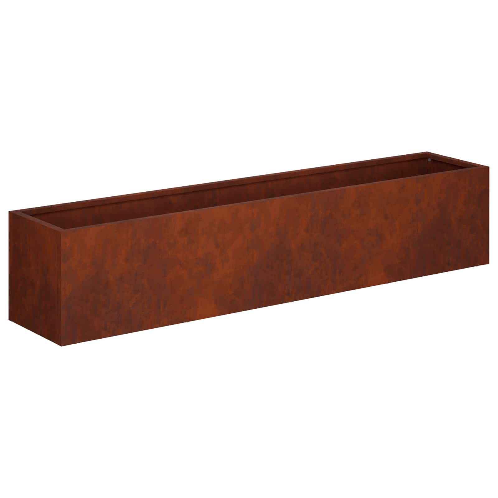 Vaso da giardino Ruggine 80 x 20 x 20 cm Acciaio Corten