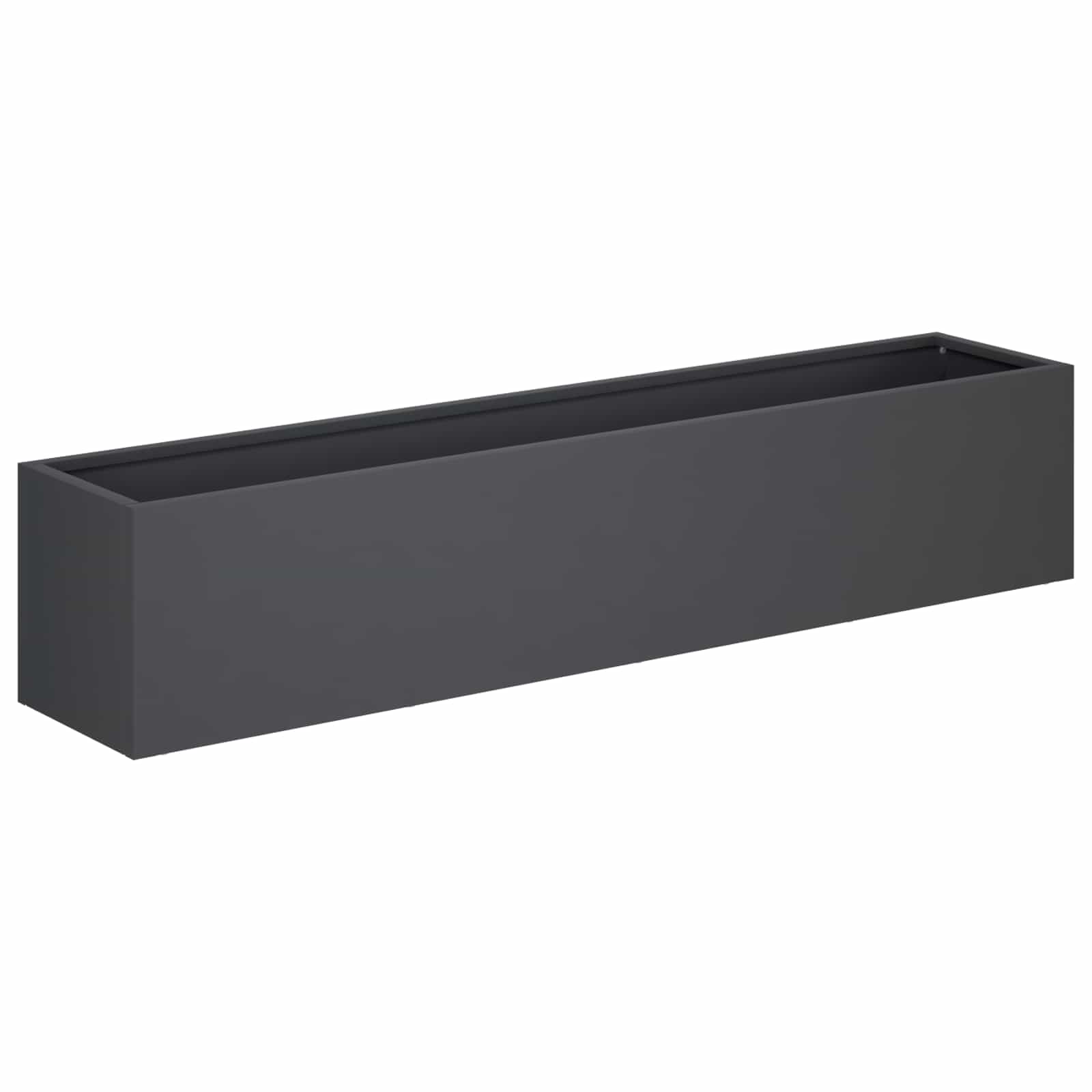 Vaso da giardino 2 pz Antracite 100 x 20 x 20 cm