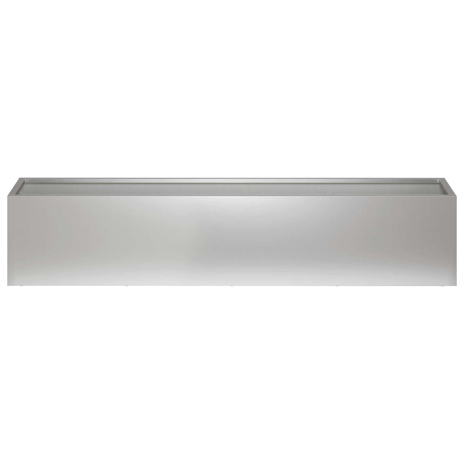 Vaso da giardino Argento 100 x 20 x 20 cm Acciaio zincato