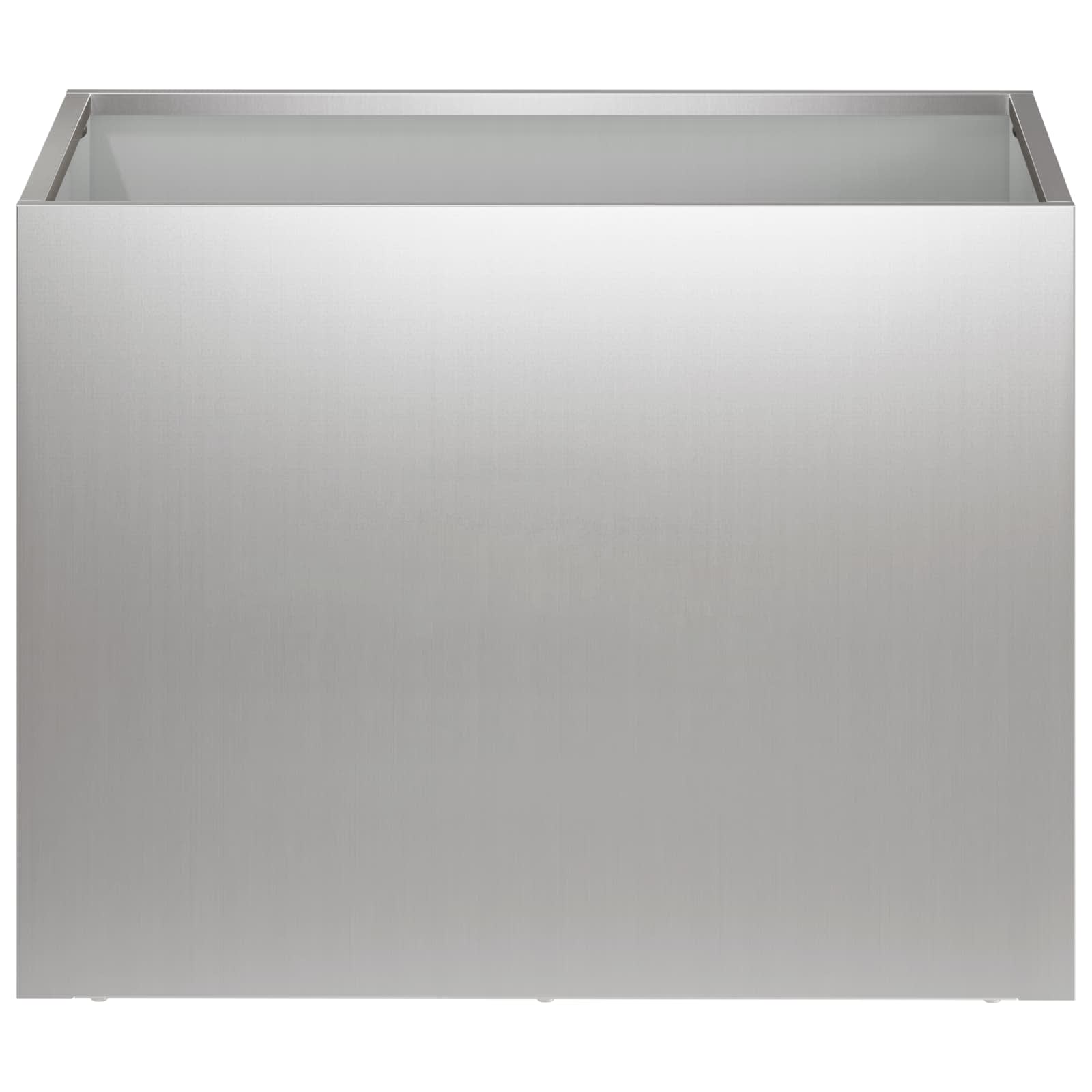 Vaso da giardino Argento 40 x 30 x 30 cm Acciaio zincato
