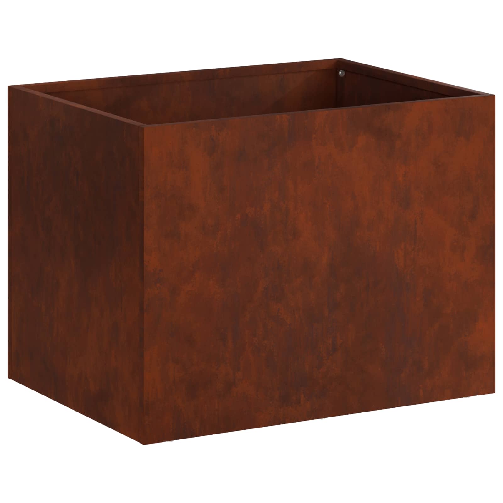 Vaso da giardino 2 pz Ruggine 40 x 30 x 30 cm Acciaio Corten