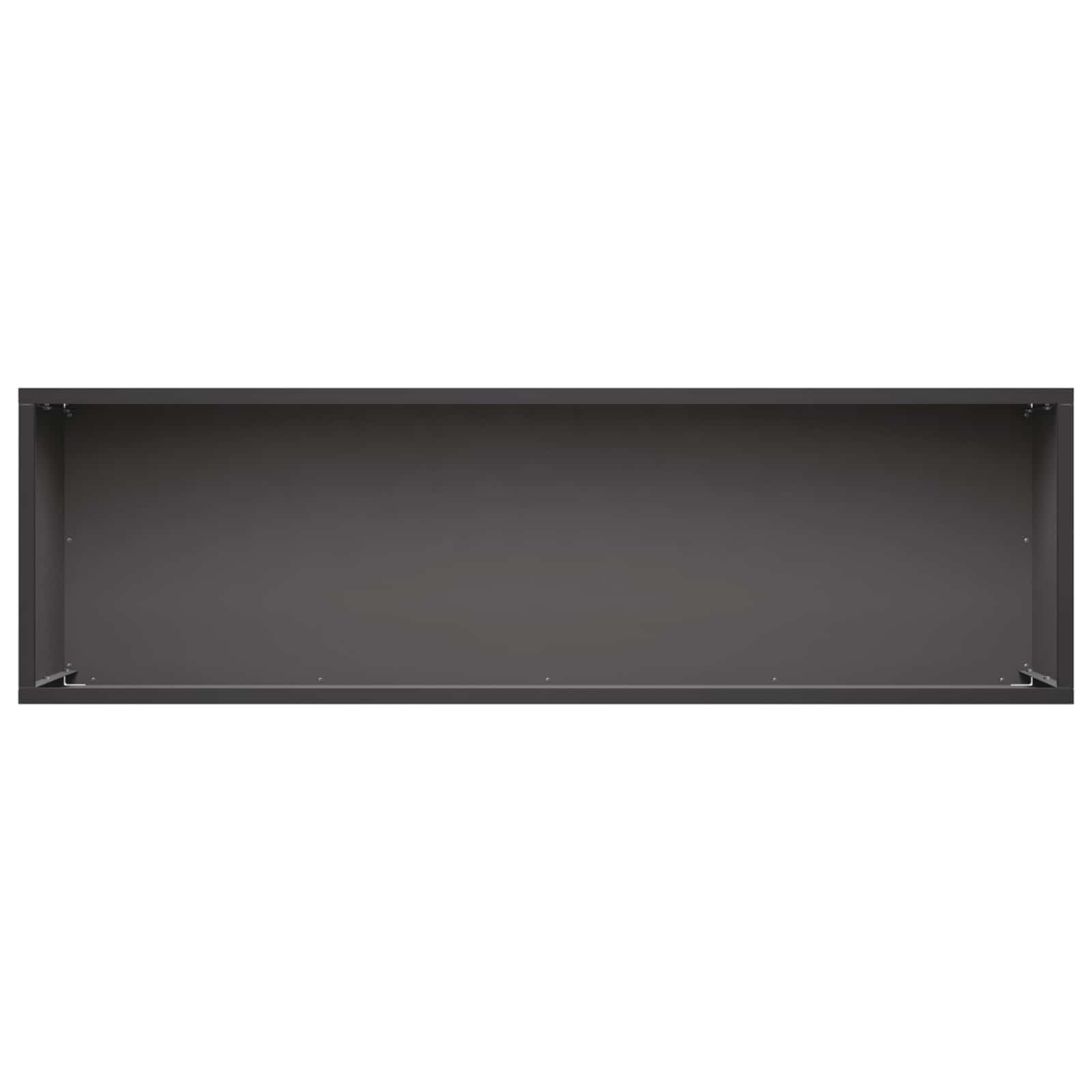 Vaso da giardino Nero 80 x 30 x 30 cm Acciaio laminato a freddo