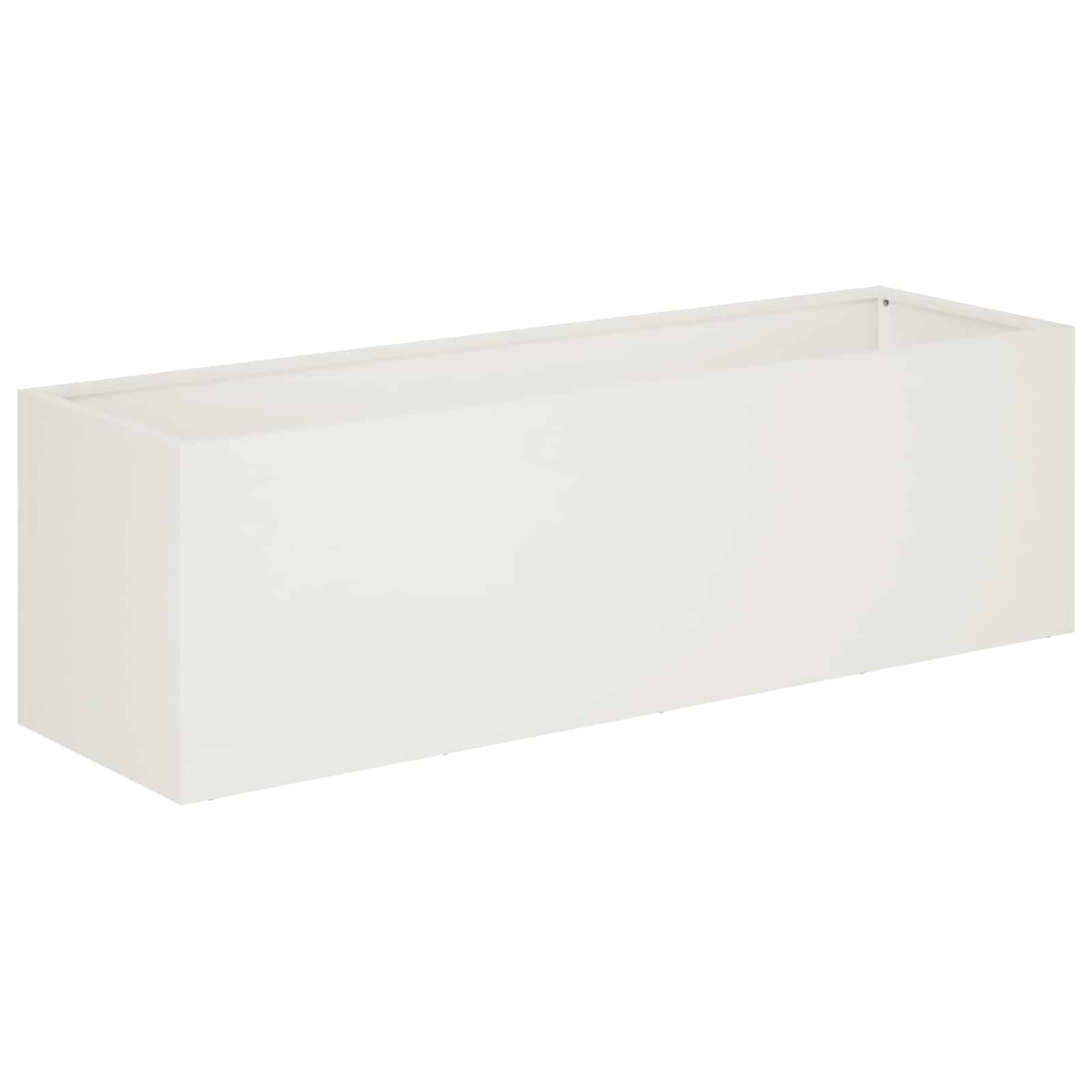 Vaso da giardino 2 pz Bianco 80 x 30 x 30 cm