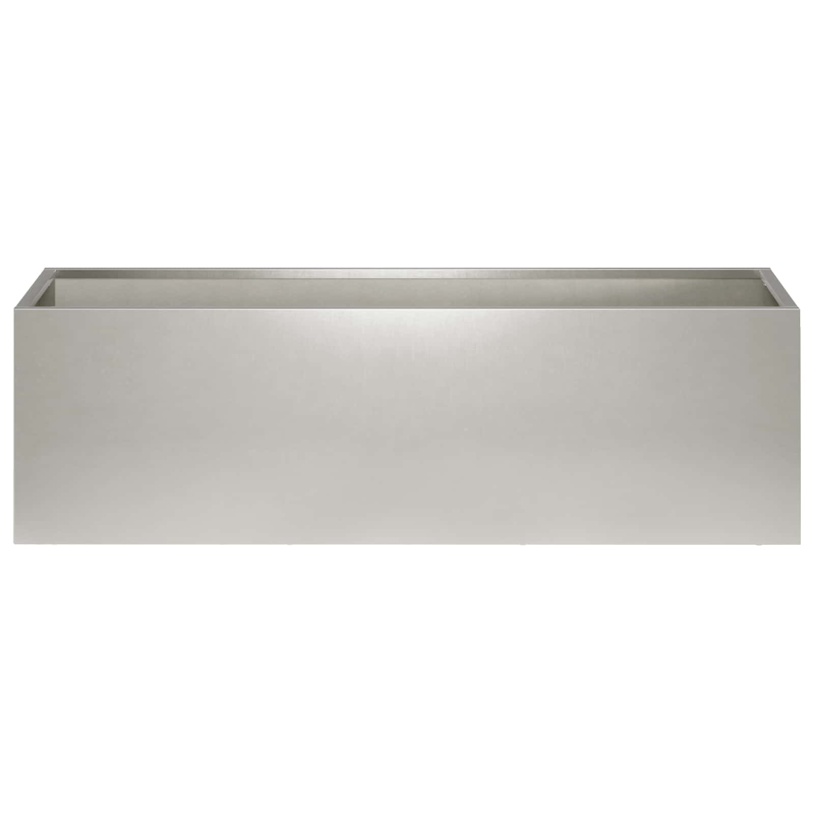 Vaso da giardino Argento 80 x 30 x 30 cm Acciaio Inox