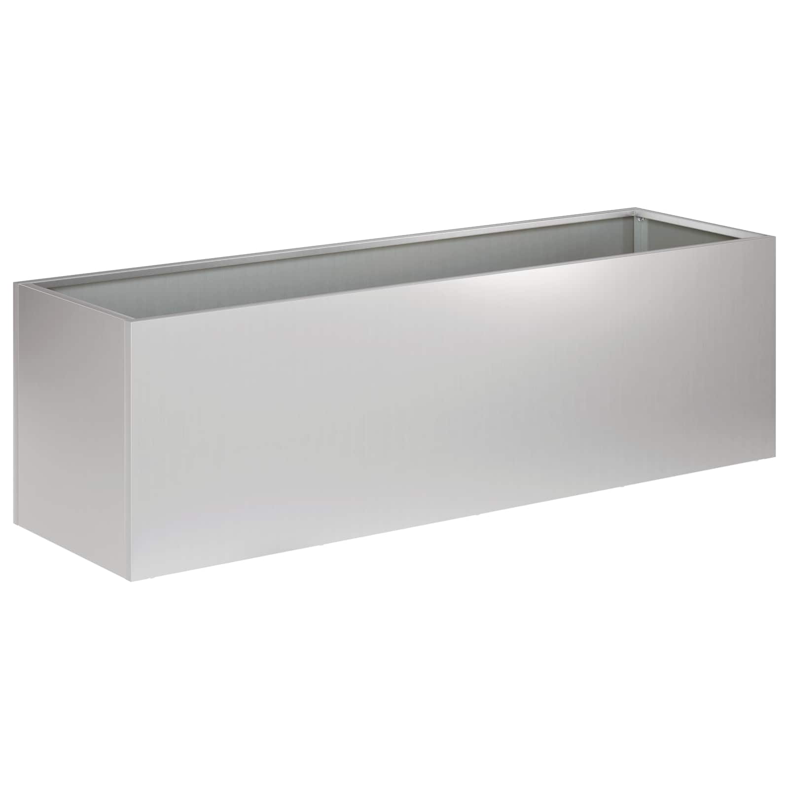 Vaso da giardino Argento 80 x 30 x 30 cm Acciaio zincato