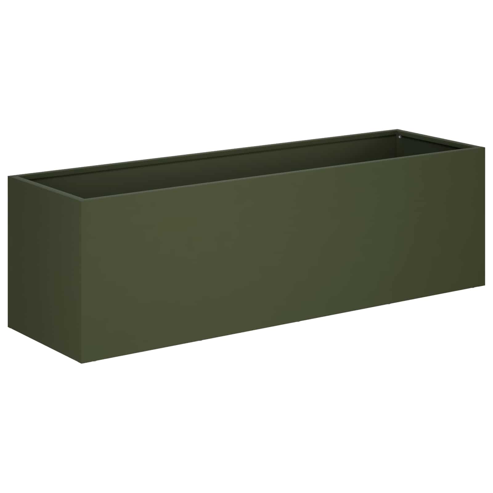 Vaso da giardino Verde Oliva 100 x 30 x 30 cm